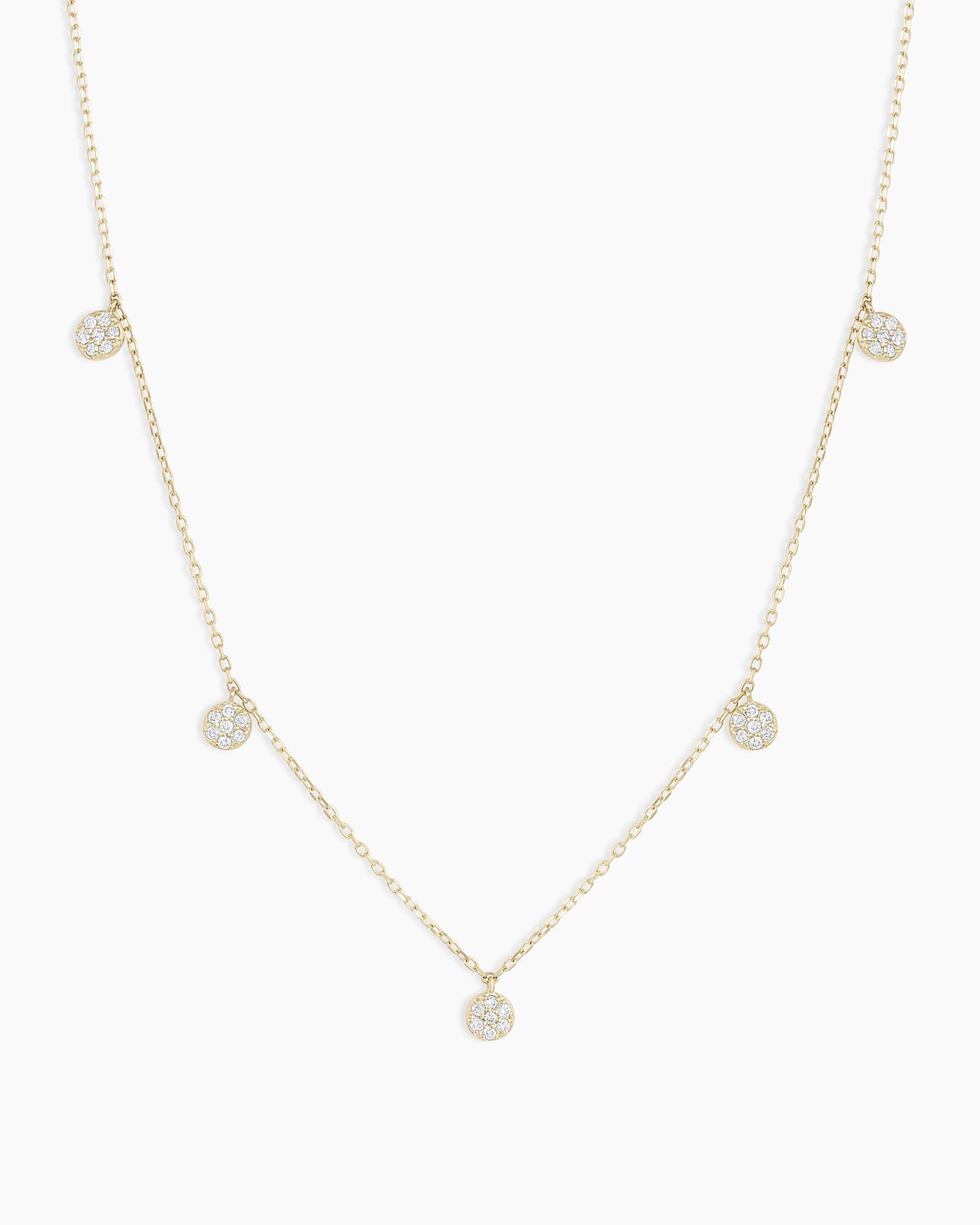 Fine 14K Diamond Pavé Flutter Necklace