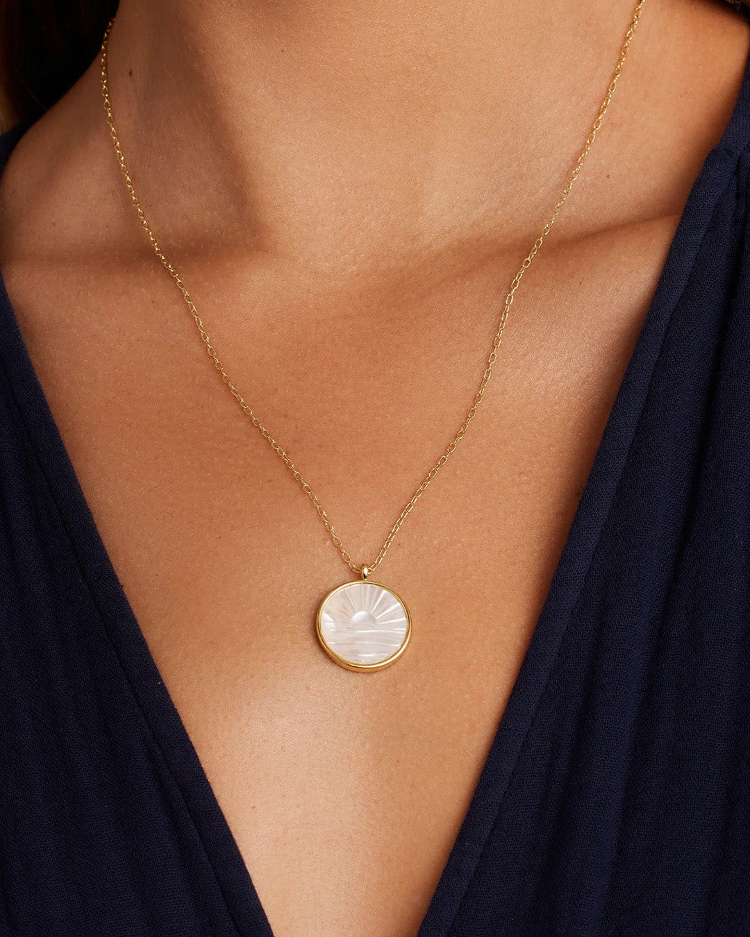 Core Sunset Etched Necklace