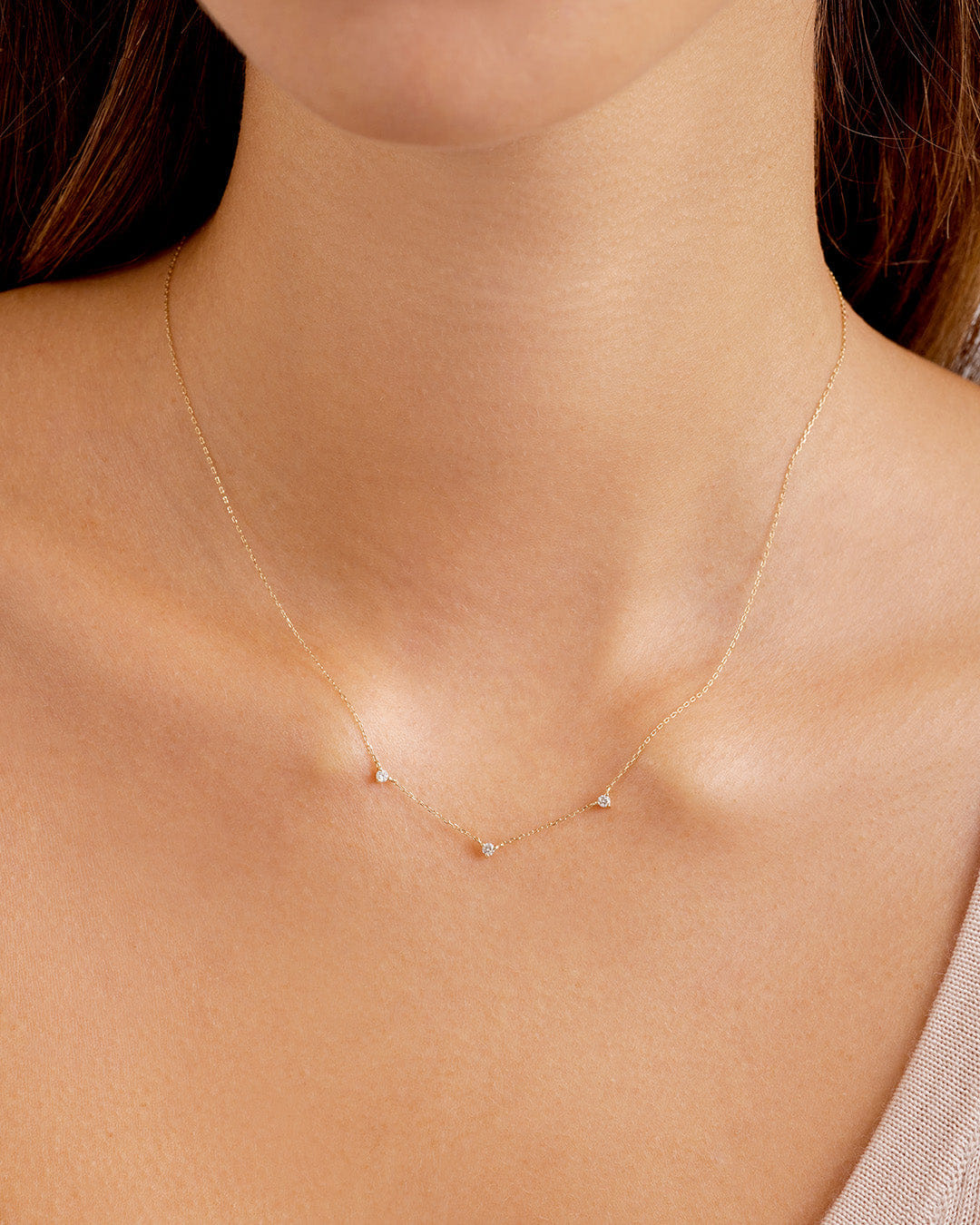 Fine 14K Diamond Eve Necklace