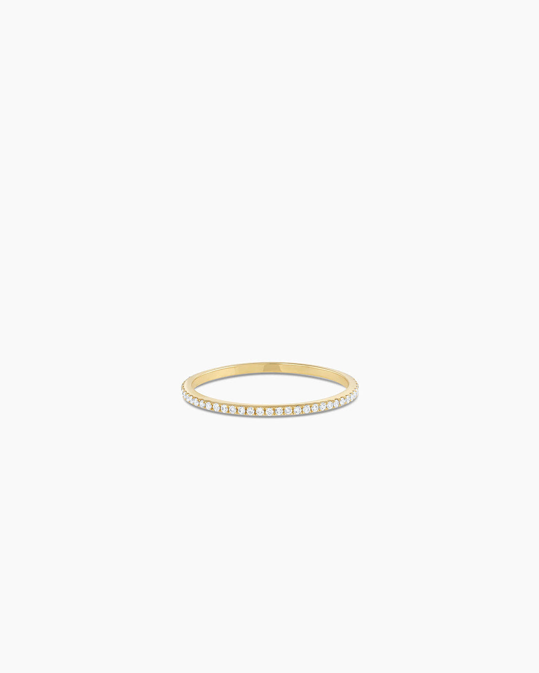 Fine 14K Diamond Bar Eternity Ring