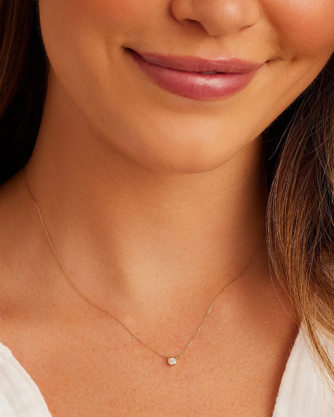 Fine 14K Classic Diamond Necklace