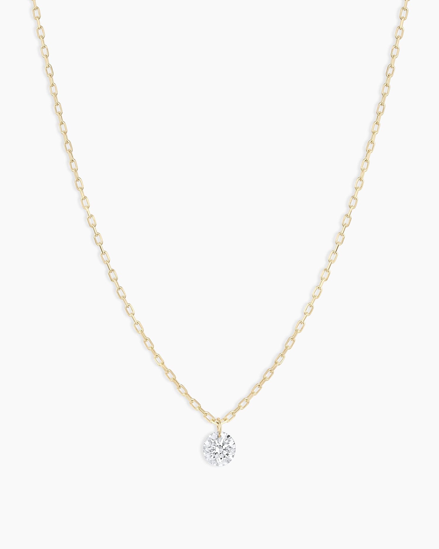 Fine 18K Floating Diamond Necklace
