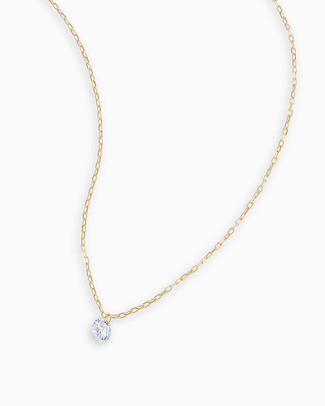 Fine 18K Floating Diamond Necklace