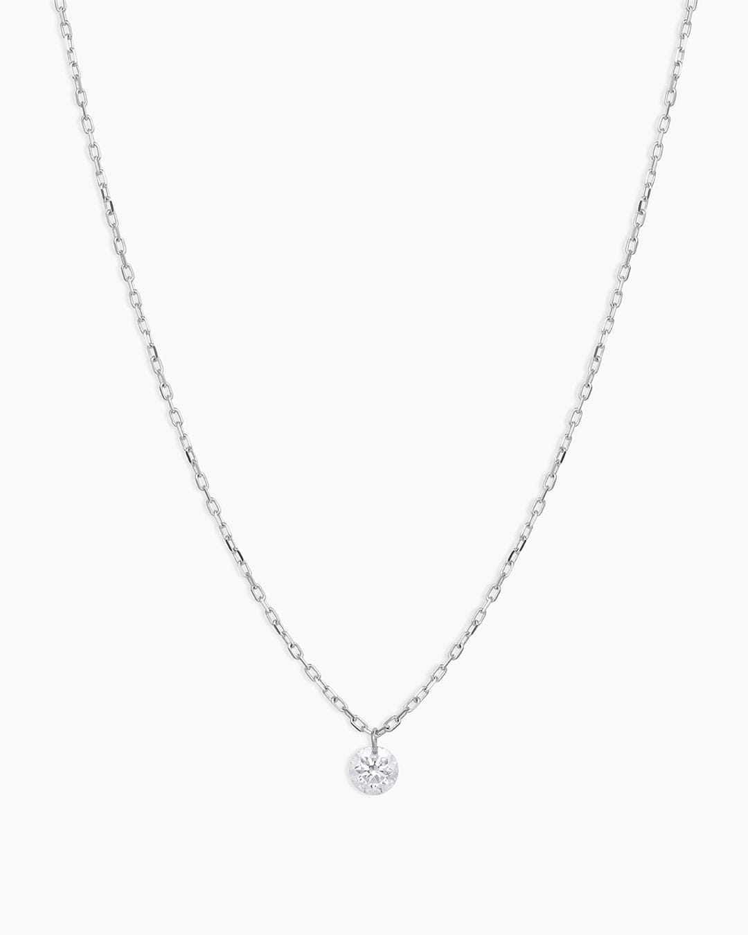 Fine 18K Floating Diamond Necklace