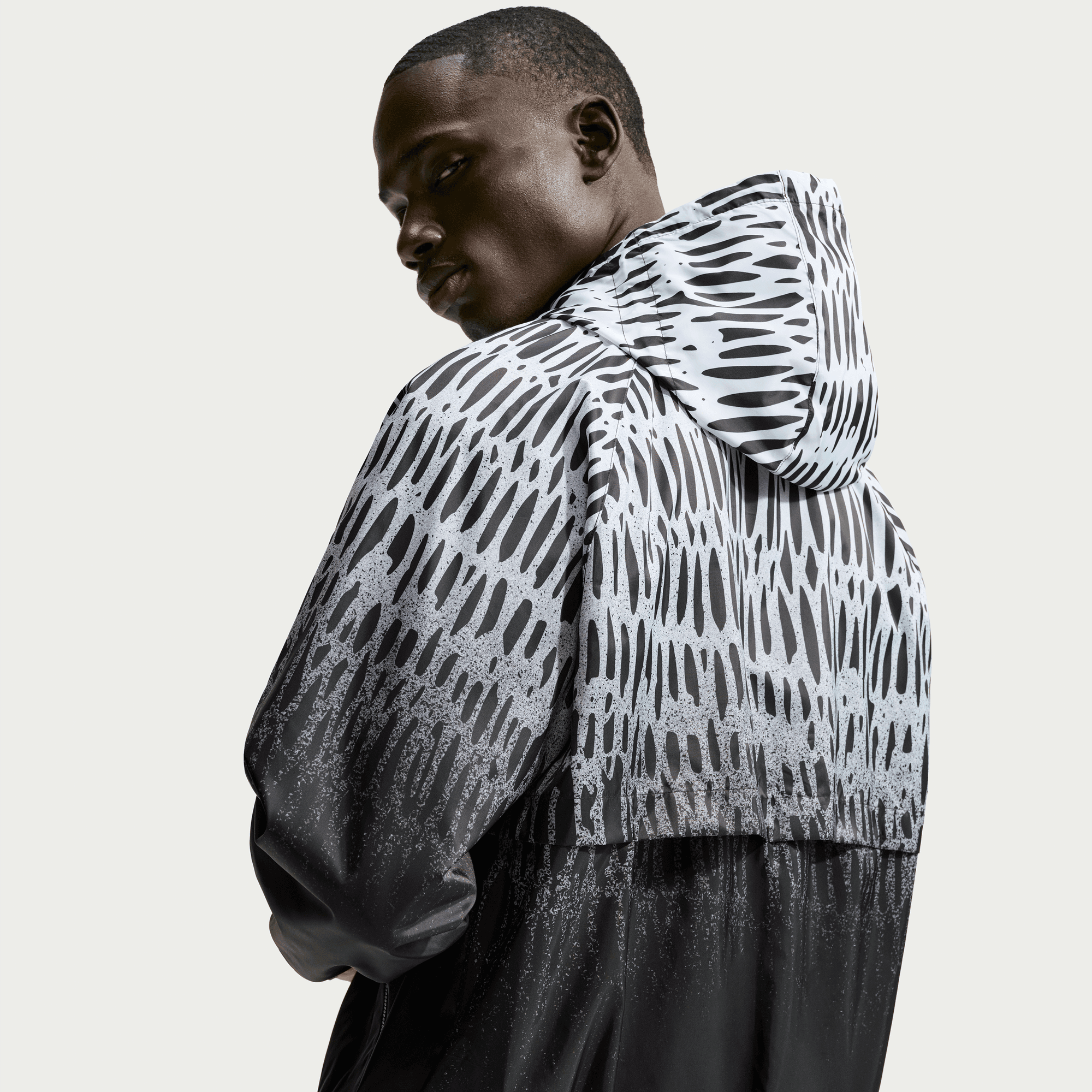 Nike NIGERIA X SLAWN X NIKE "X2" ANTHEM JACKET - BLACK / WHITE