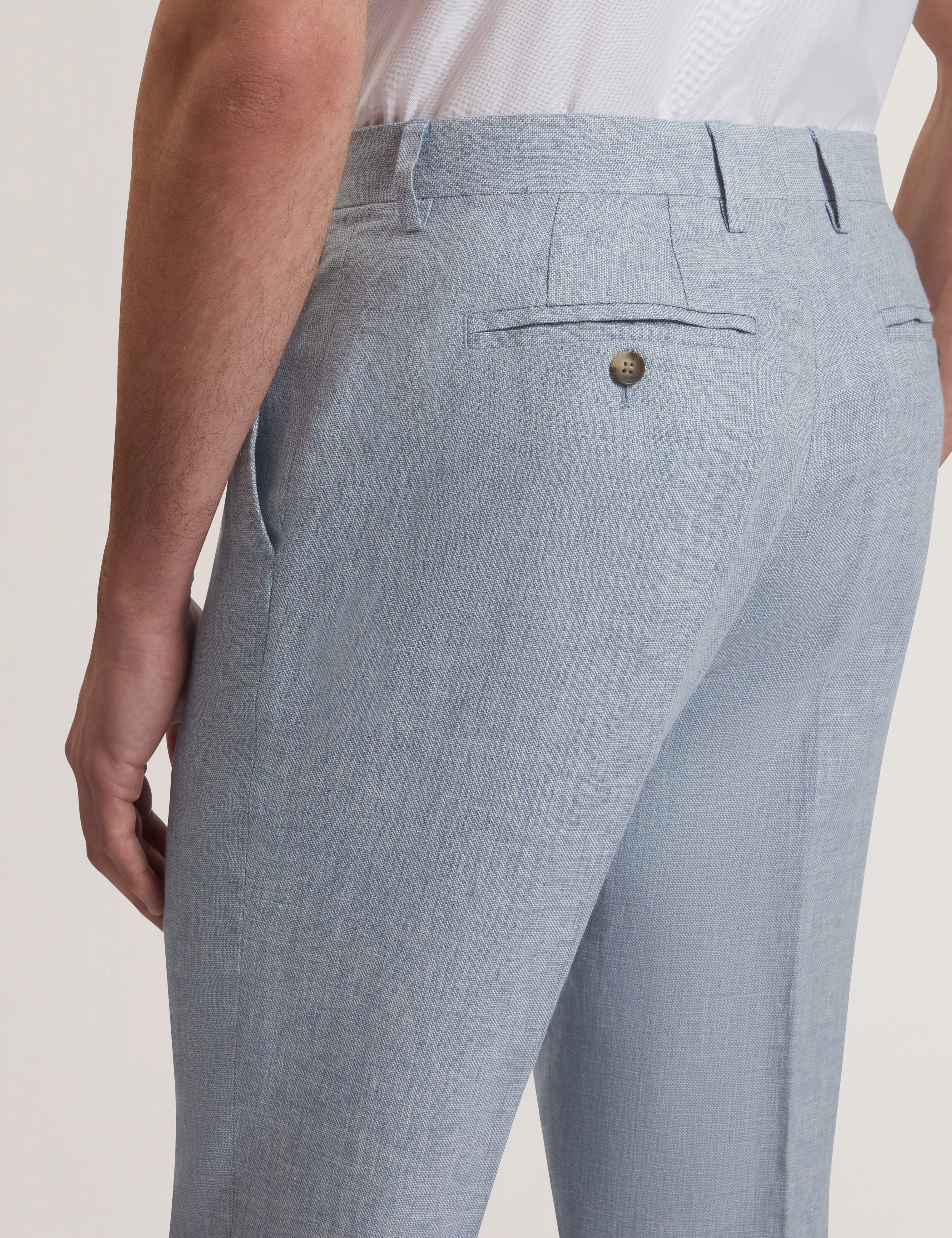 Ted Baker MOV Kenleyt Stretch Linen Trouser Lt-Blue