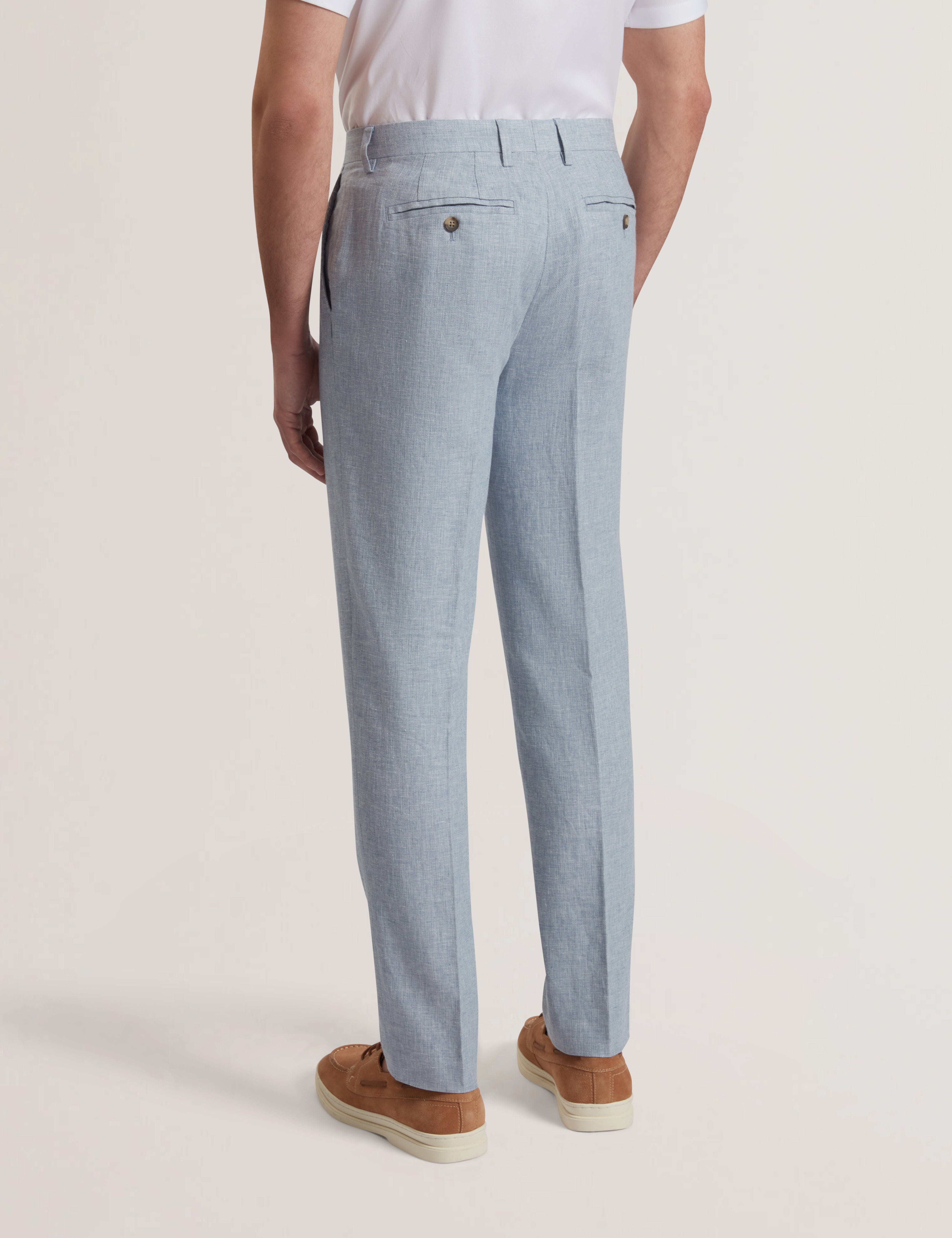 Ted Baker MOV Kenleyt Stretch Linen Trouser Lt-Blue