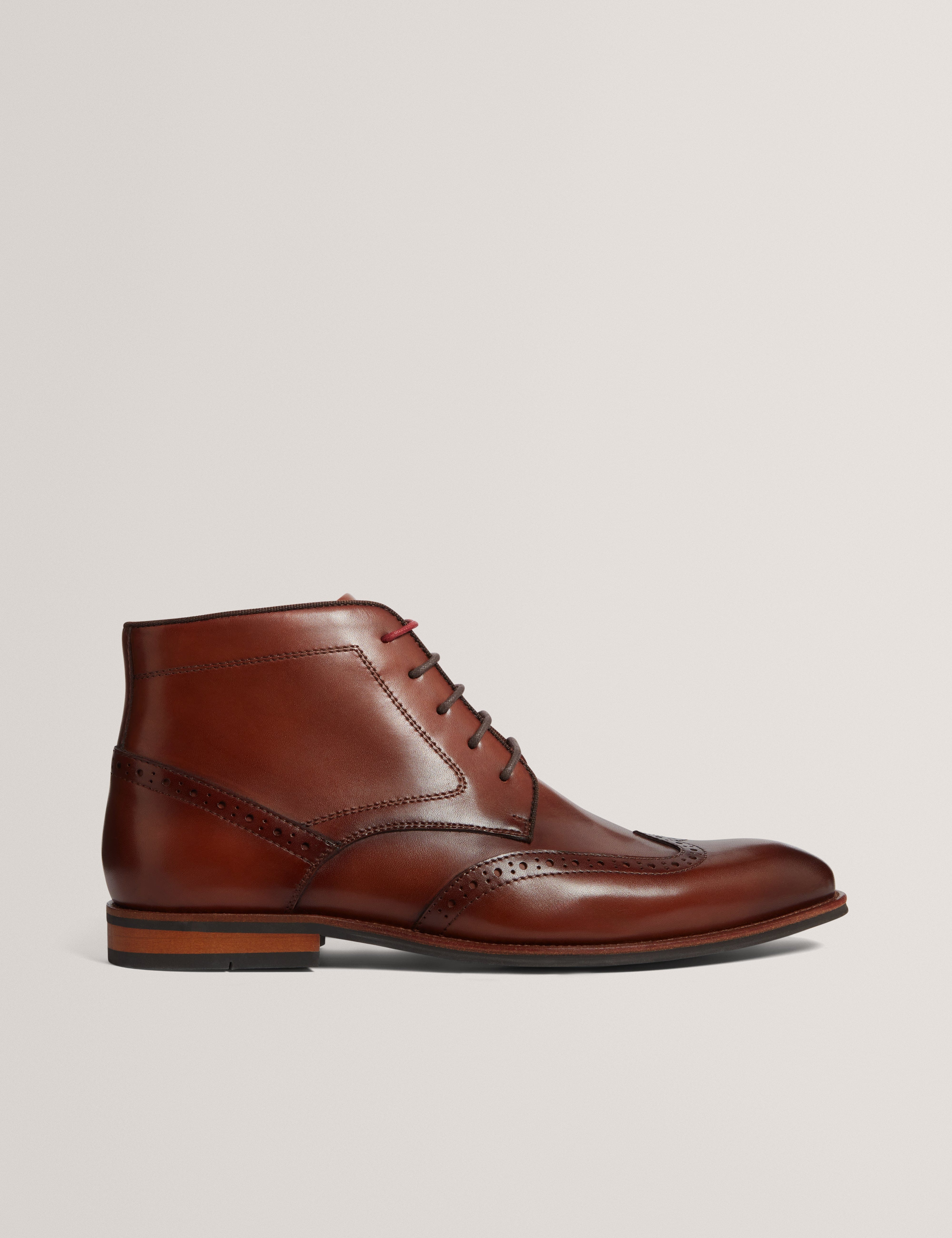 Ted Baker MOV Waldem Brogue Chukka Boot Tan