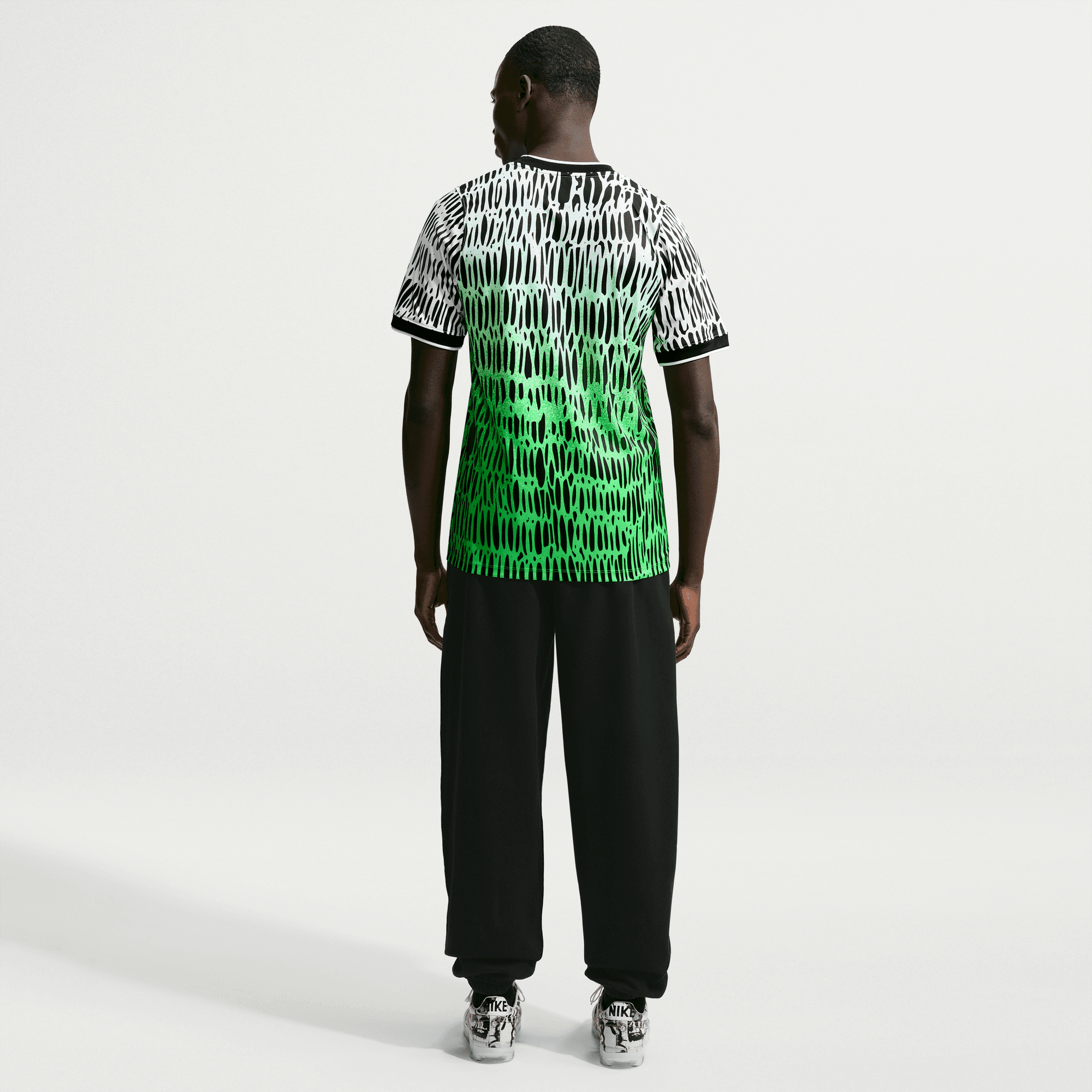 Nike NIGERIA X SLAWN X NIKE "X2" DRI-FIT ACADEMY PRO PREMATCH JERSEY - BLACK / WHITE