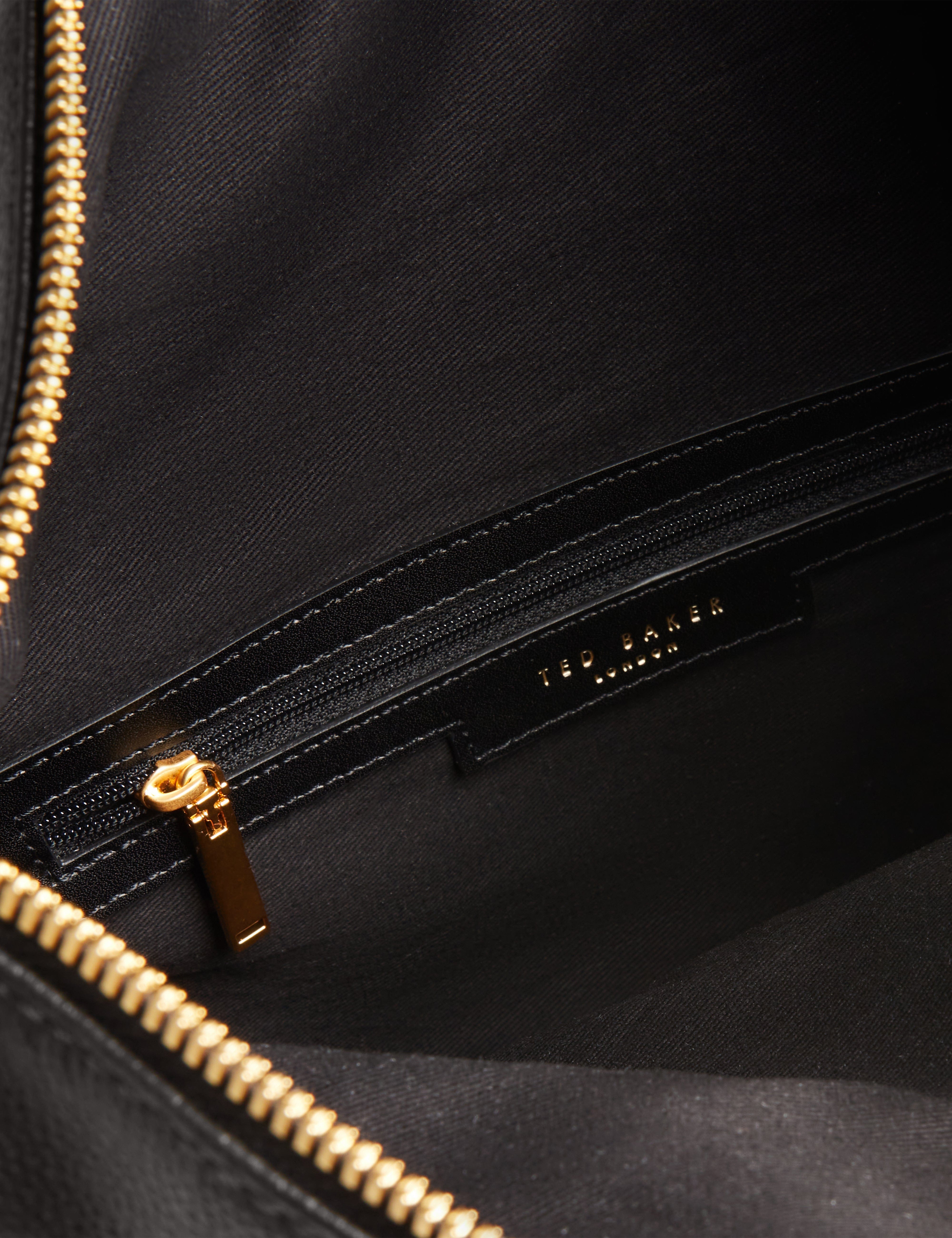 Ted Baker MOV Luccea Webbing Leather Backpack Black