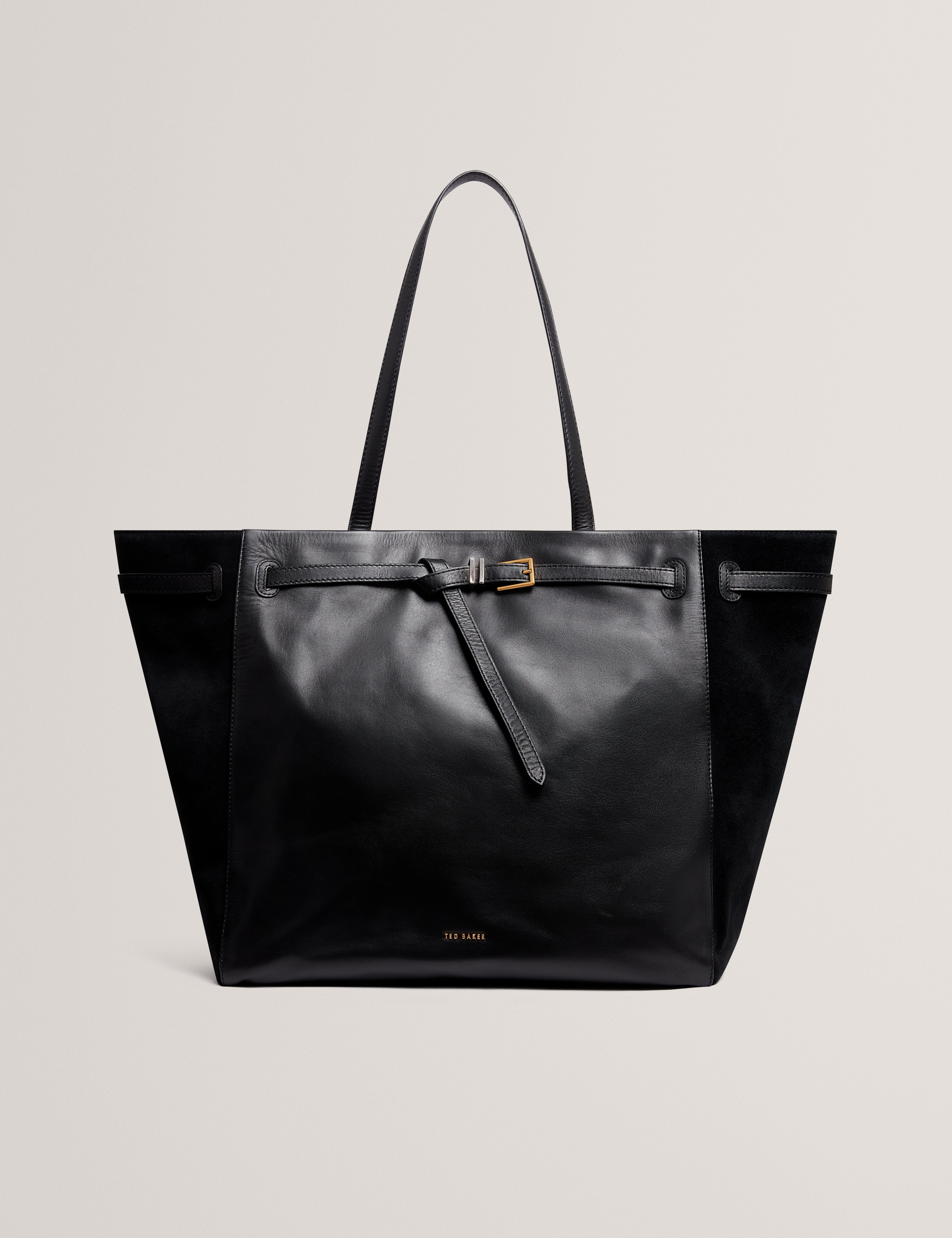 Ted Baker MOV Tashnie Leather Belted Detail Tote Bag Black