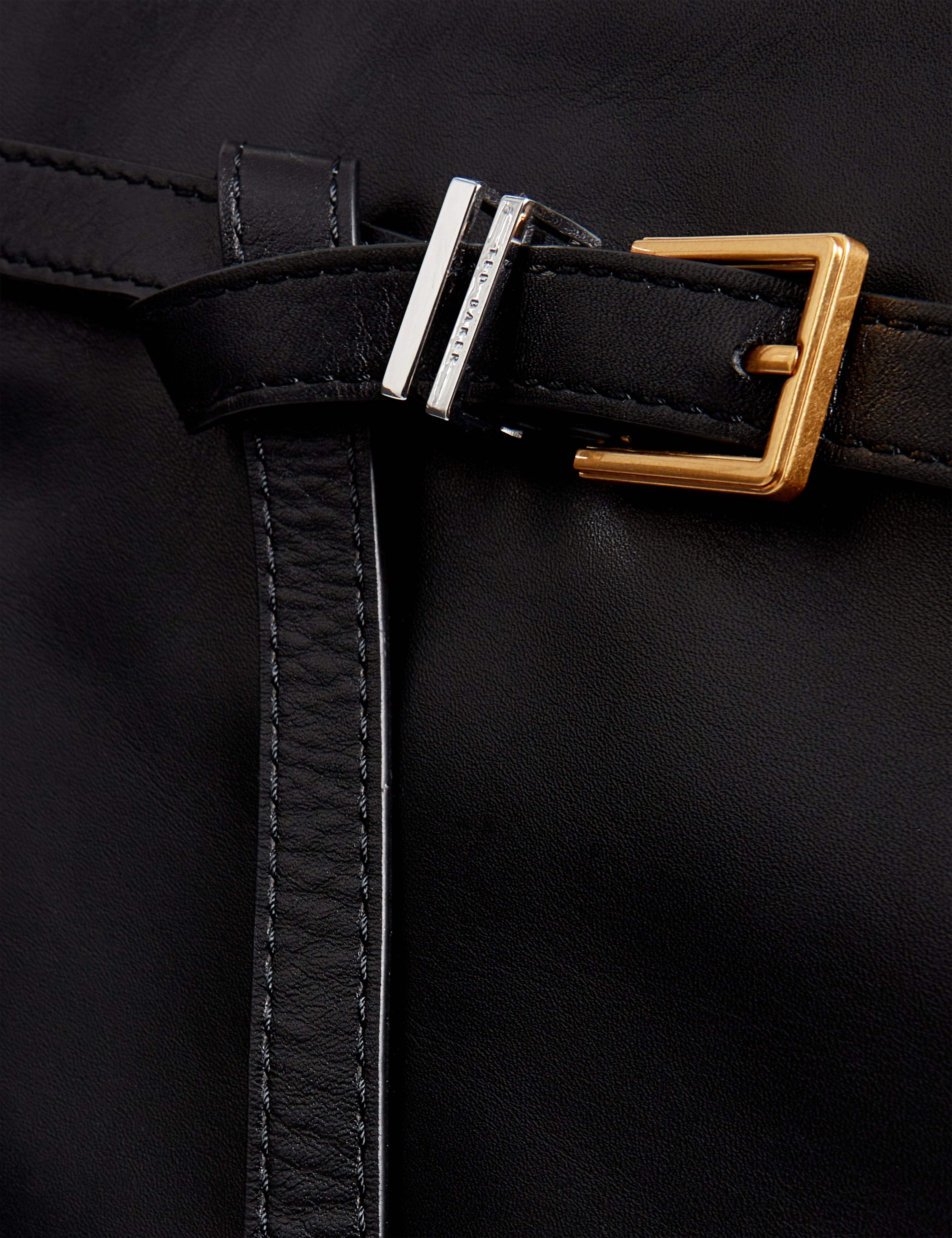 Ted Baker MOV Tashnie Leather Belted Detail Tote Bag Black