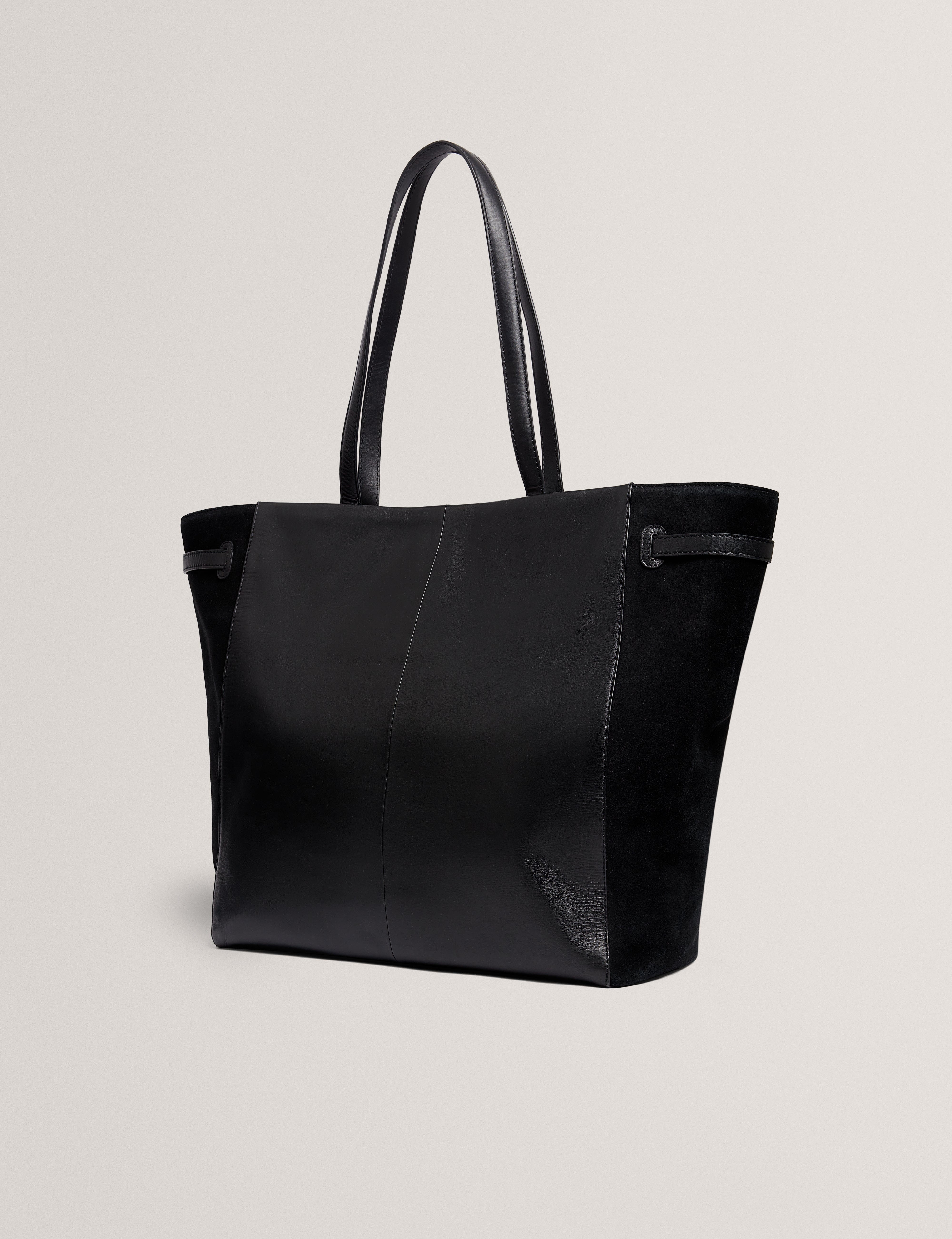 Ted Baker MOV Tashnie Leather Belted Detail Tote Bag Black