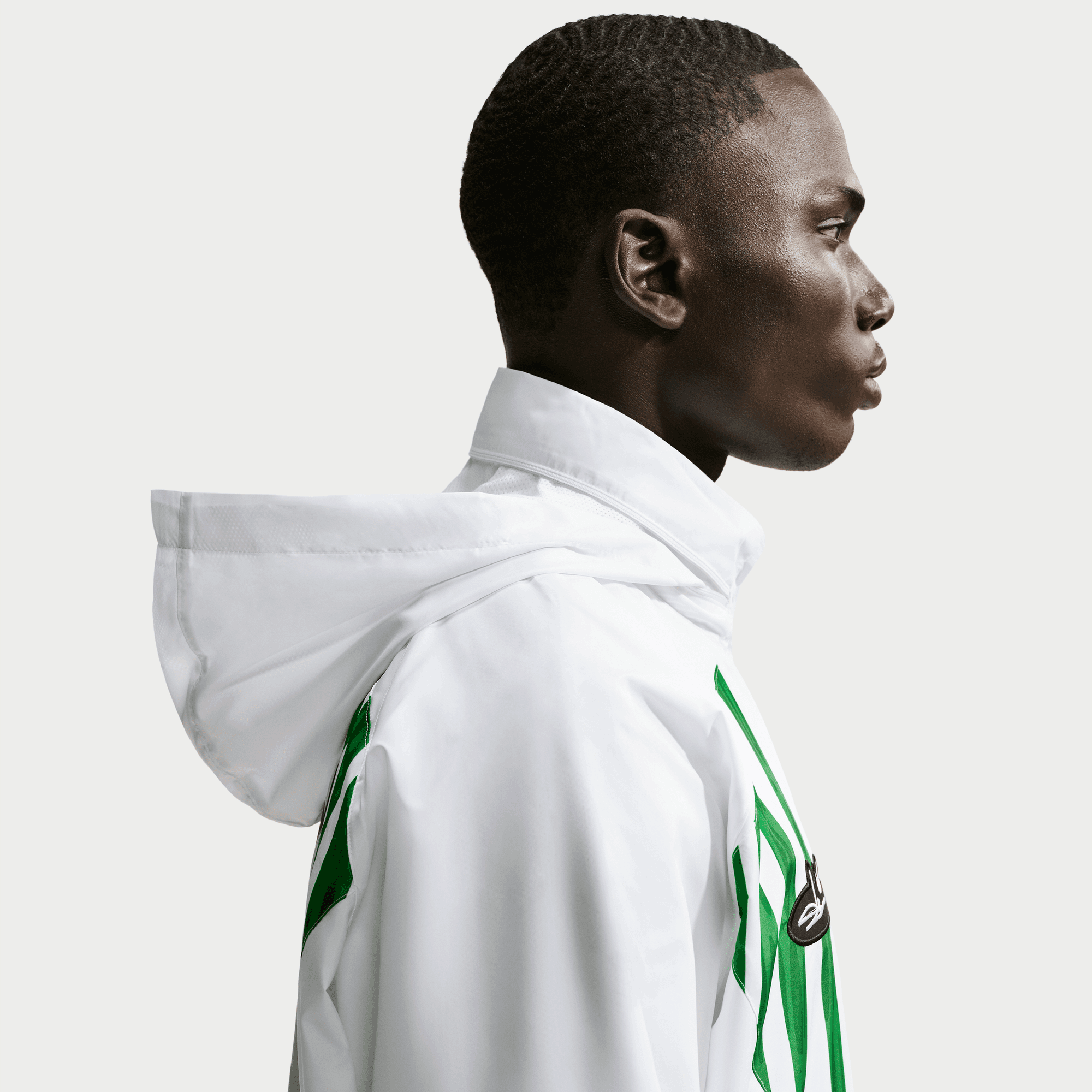 Nike NIGERIA X SLAWN X NIKE "X2" TRACK JACKET - WHITE / BLACK