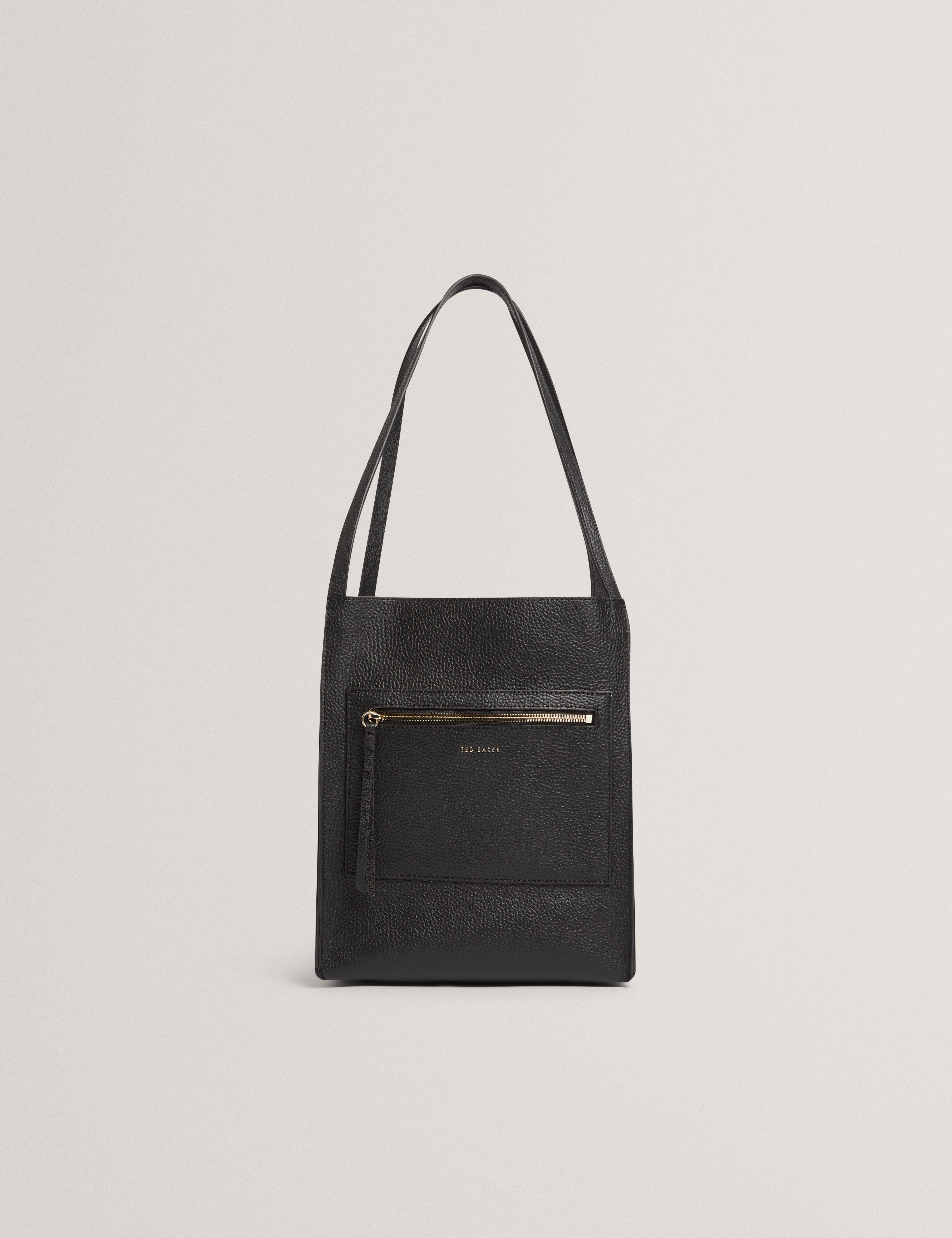 Ted Baker MOV Taala Soft Slouch Small Leather Tote Bag Black