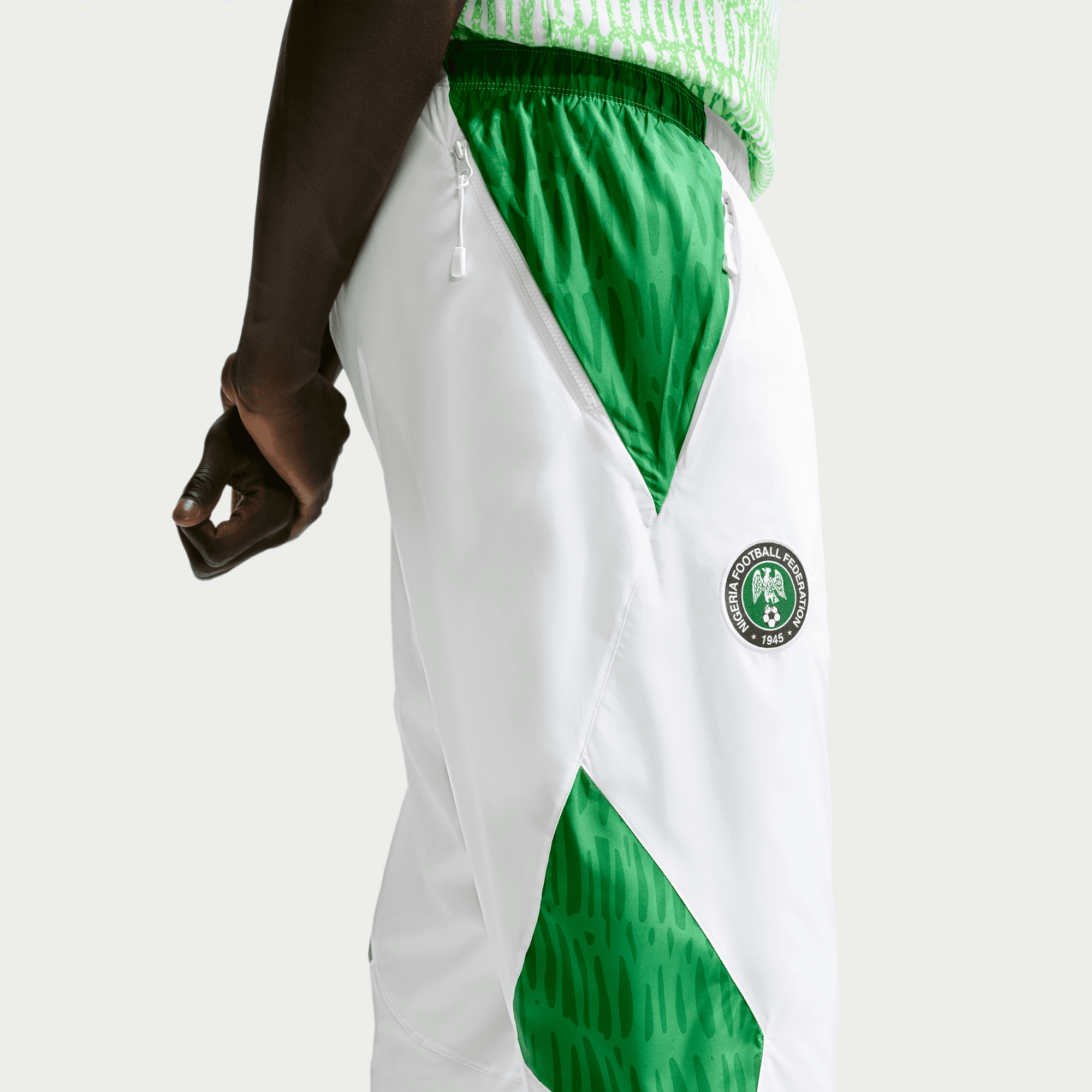 Nike NIGERIA X SLAWN X NIKE "X2" TRACK PANT - WHITE / BLACK