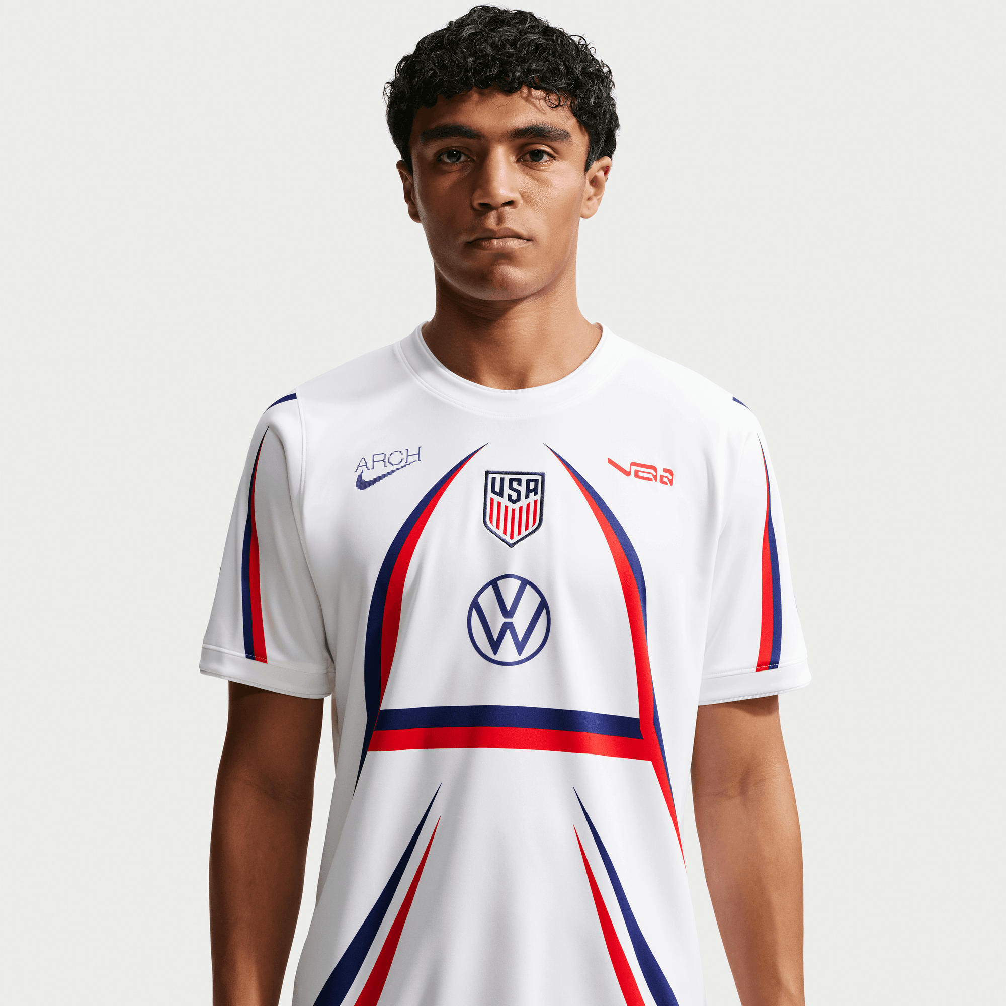Nike USA X V.A.A. X NIKE "X2" PREMATCH JERSEY - WHITE / DEEP ROYAL BLUE