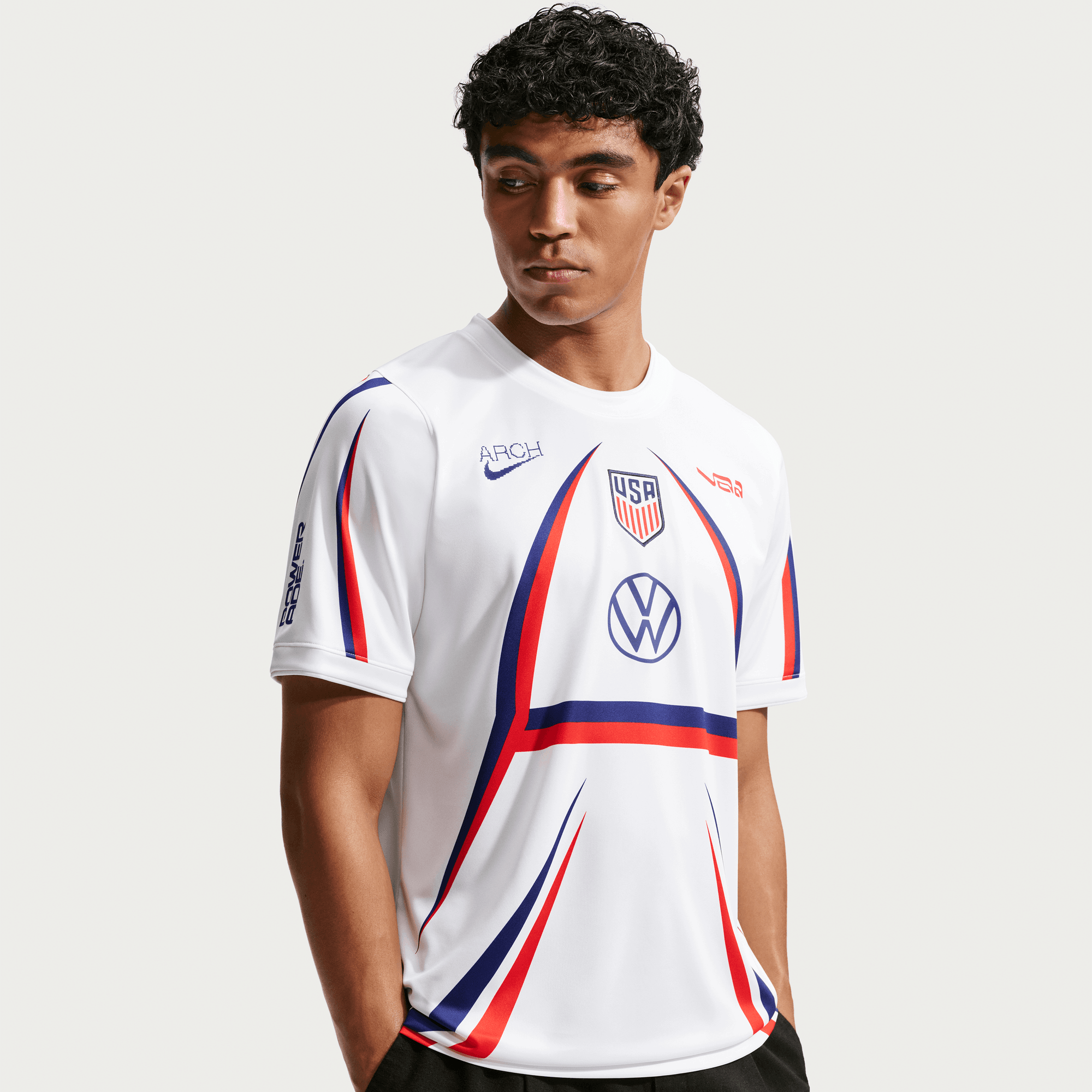Nike USA X V.A.A. X NIKE "X2" PREMATCH JERSEY - WHITE / DEEP ROYAL BLUE