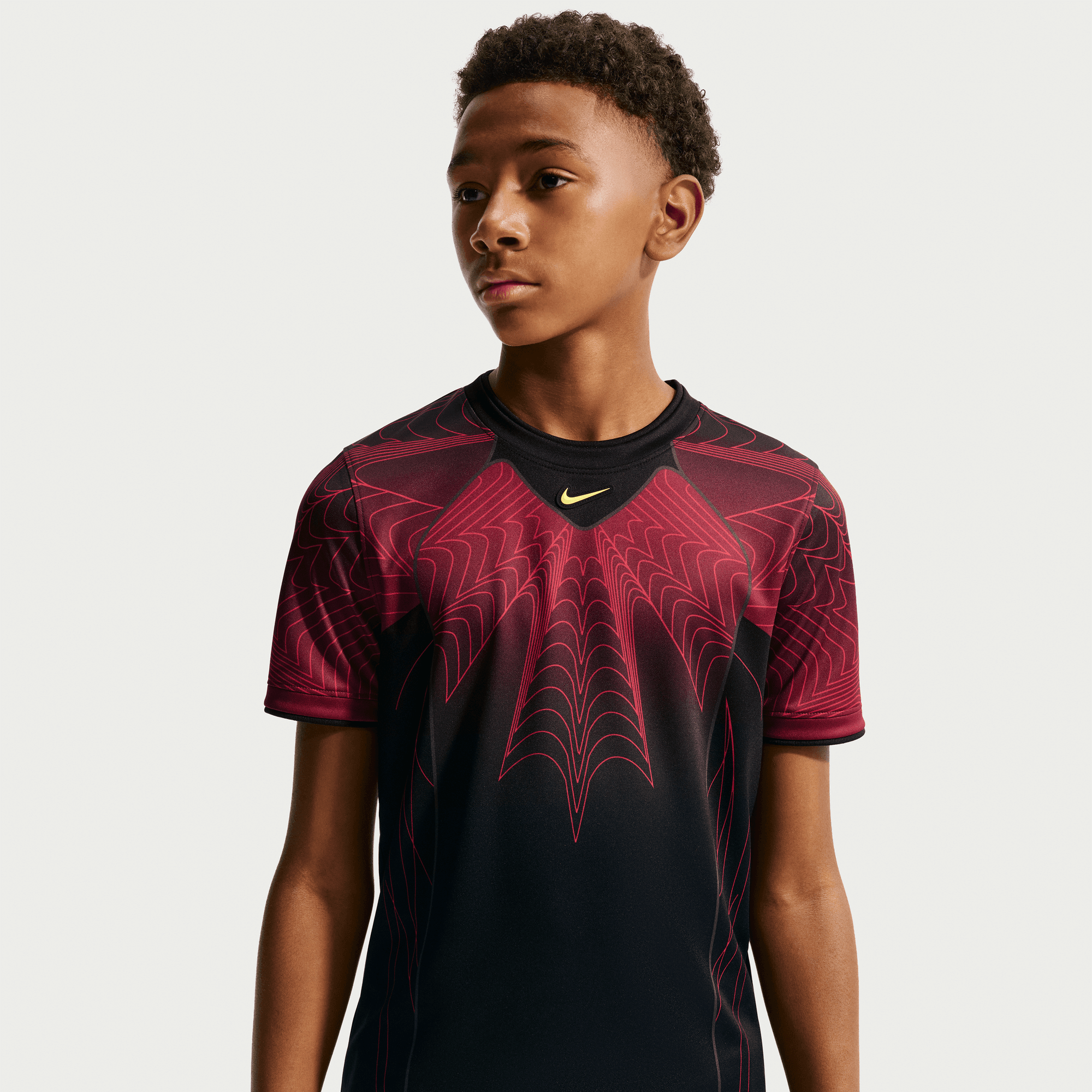 Nike CANADA X NOCTA X NIKE "X2" KIDS DRI-FIT PREMATCH JERSEY - BLACK / GYM RED