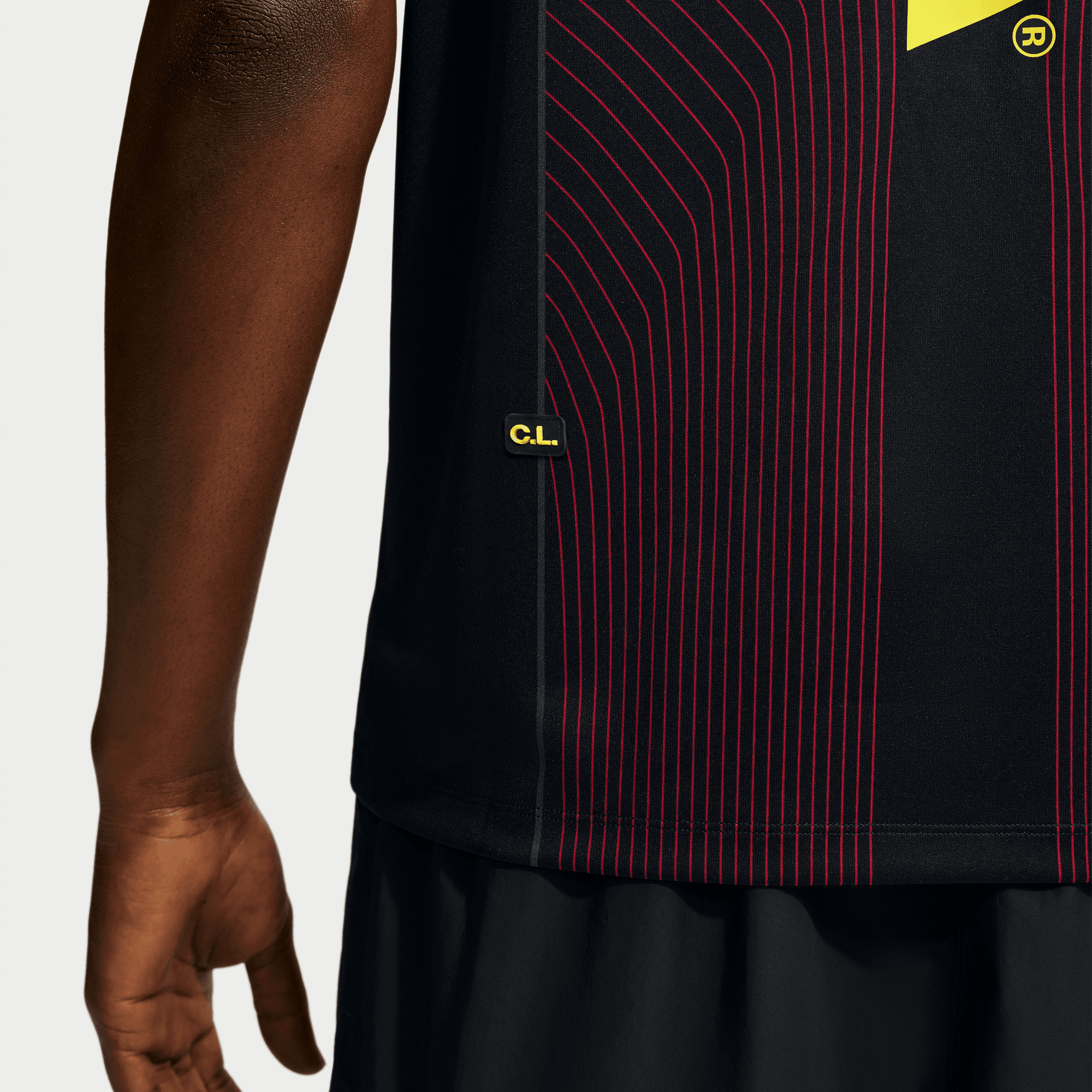 Nike CANADA X NOCTA X NIKE "X2" DRI-FIT PREMATCH JERSEY - BLACK / UNIVERSITY RED