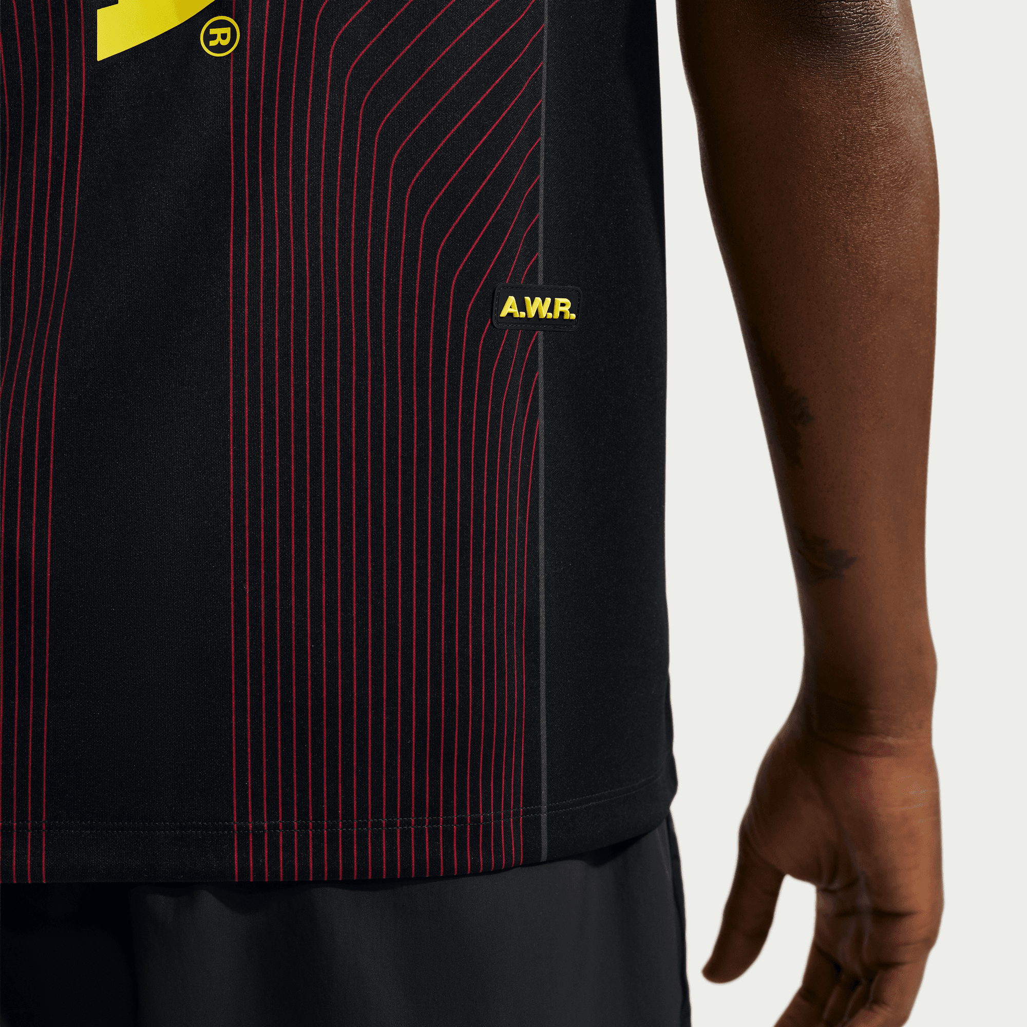 Nike CANADA X NOCTA X NIKE "X2" DRI-FIT PREMATCH JERSEY - BLACK / UNIVERSITY RED