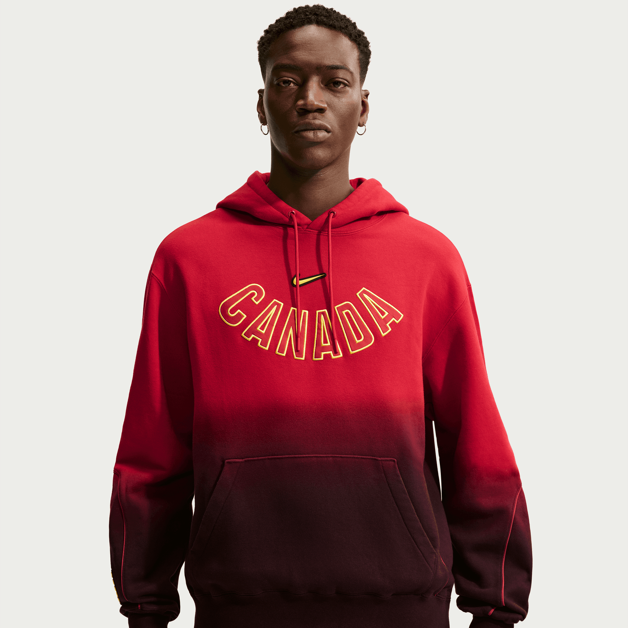 Nike CANADA X NOCTA X NIKE "X2" CS FLEECE HOODIE - GYM RED / BLACK