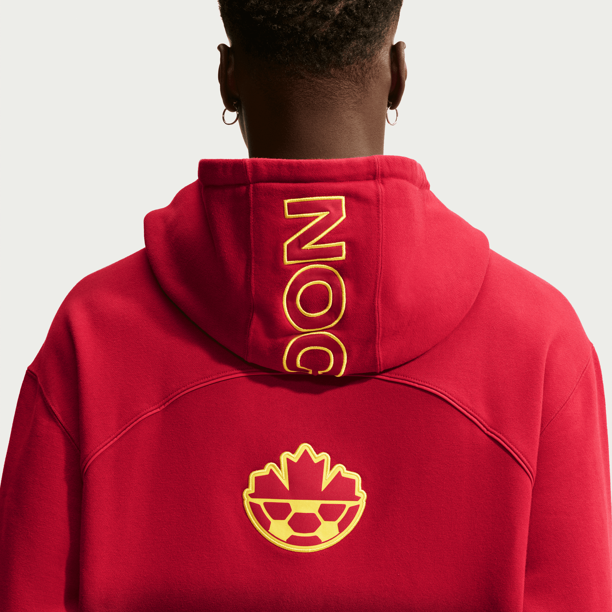 Nike CANADA X NOCTA X NIKE "X2" CS FLEECE HOODIE - GYM RED / BLACK