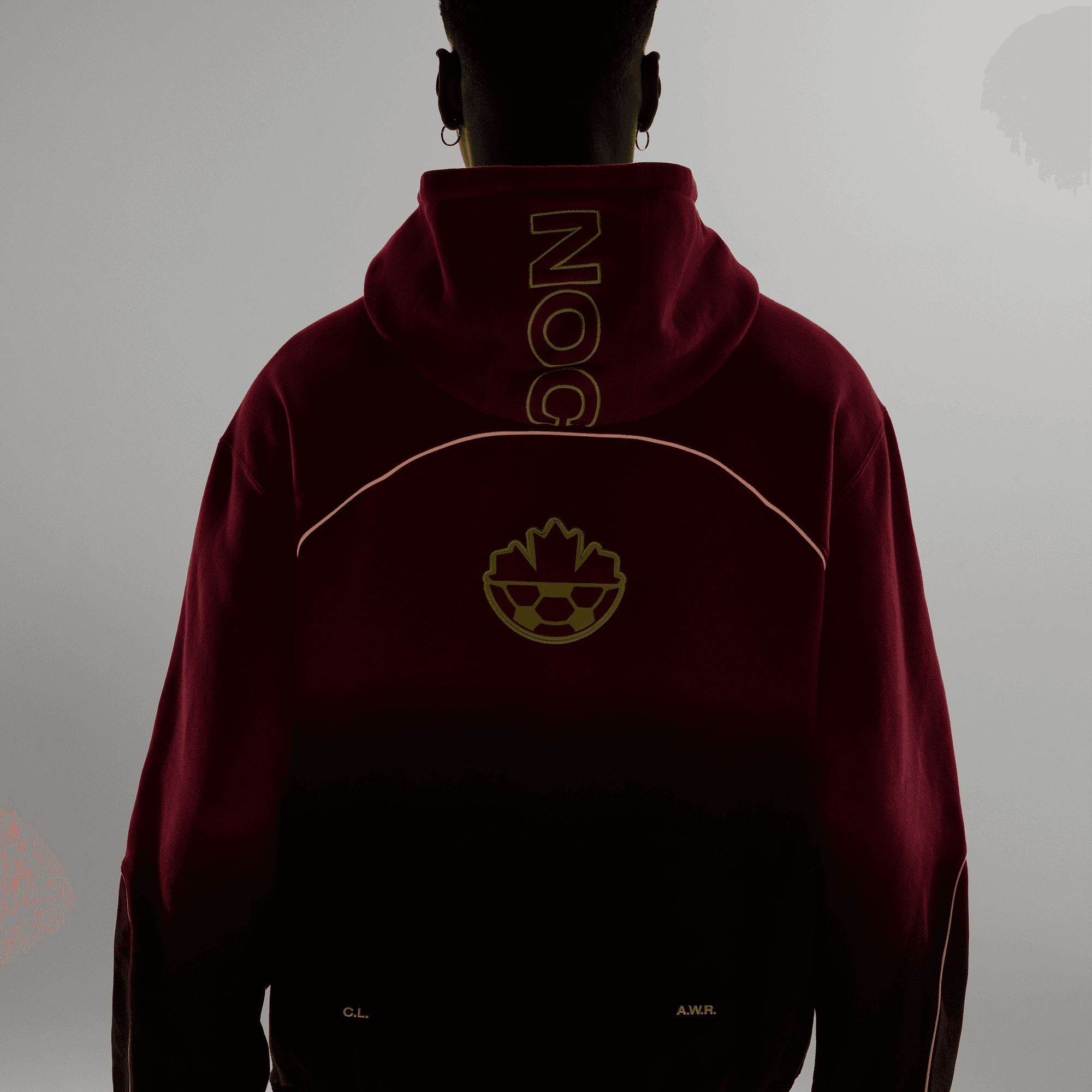 Nike CANADA X NOCTA X NIKE "X2" CS FLEECE HOODIE - GYM RED / BLACK