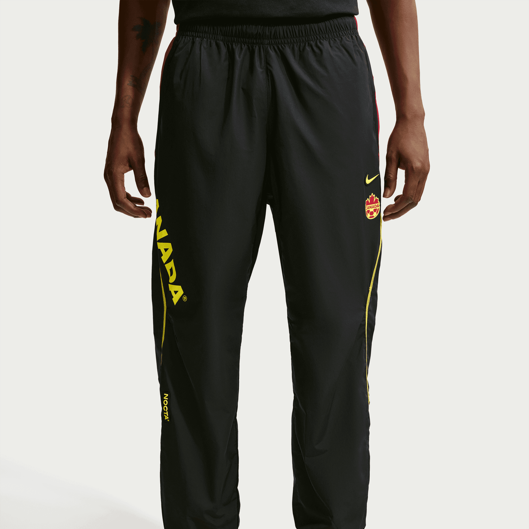 Nike CANADA X NOCTA X NIKE "X2" NORTHSTAR NYLON TRACK PANT - BLACK / GYM RED