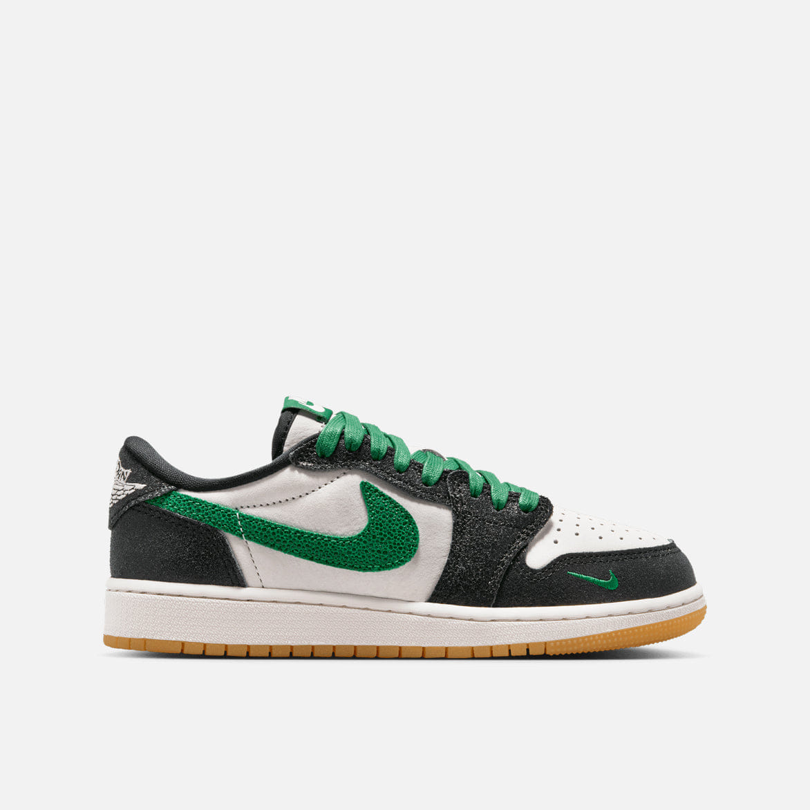 AIR JORDAN 1 LOW RETRO OG (GS) "PHANTOM / PINE GREEN"
