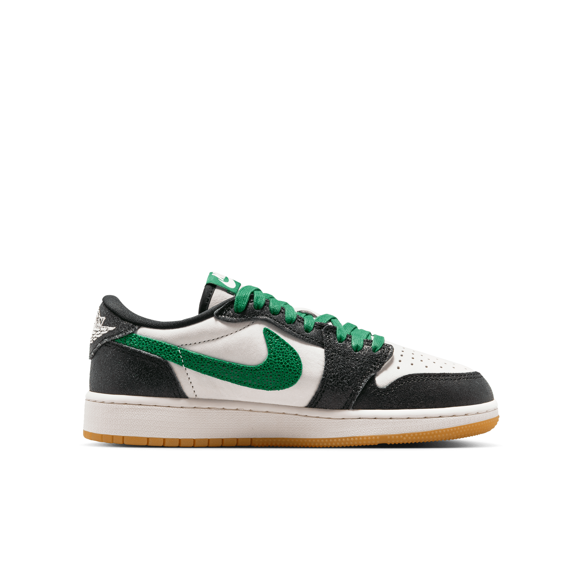 AIR JORDAN 1 LOW RETRO OG (GS) "PHANTOM / PINE GREEN"