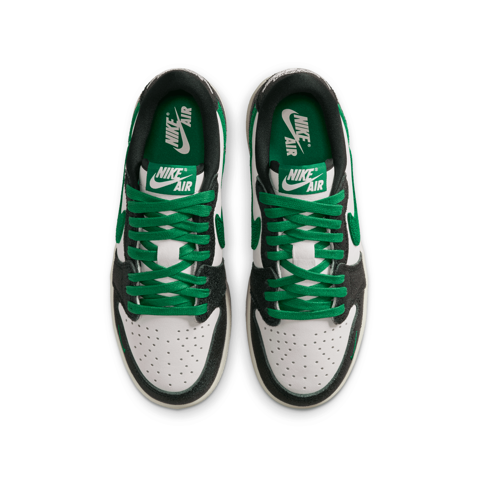 AIR JORDAN 1 LOW RETRO OG (GS) "PHANTOM / PINE GREEN"