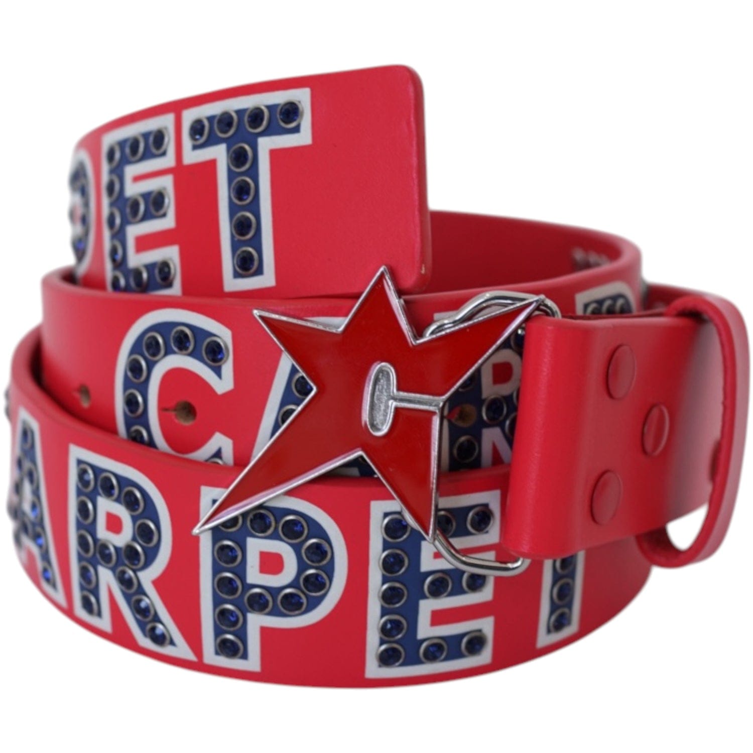 Carpet Company Varsity Rhinestone Leather Belt
