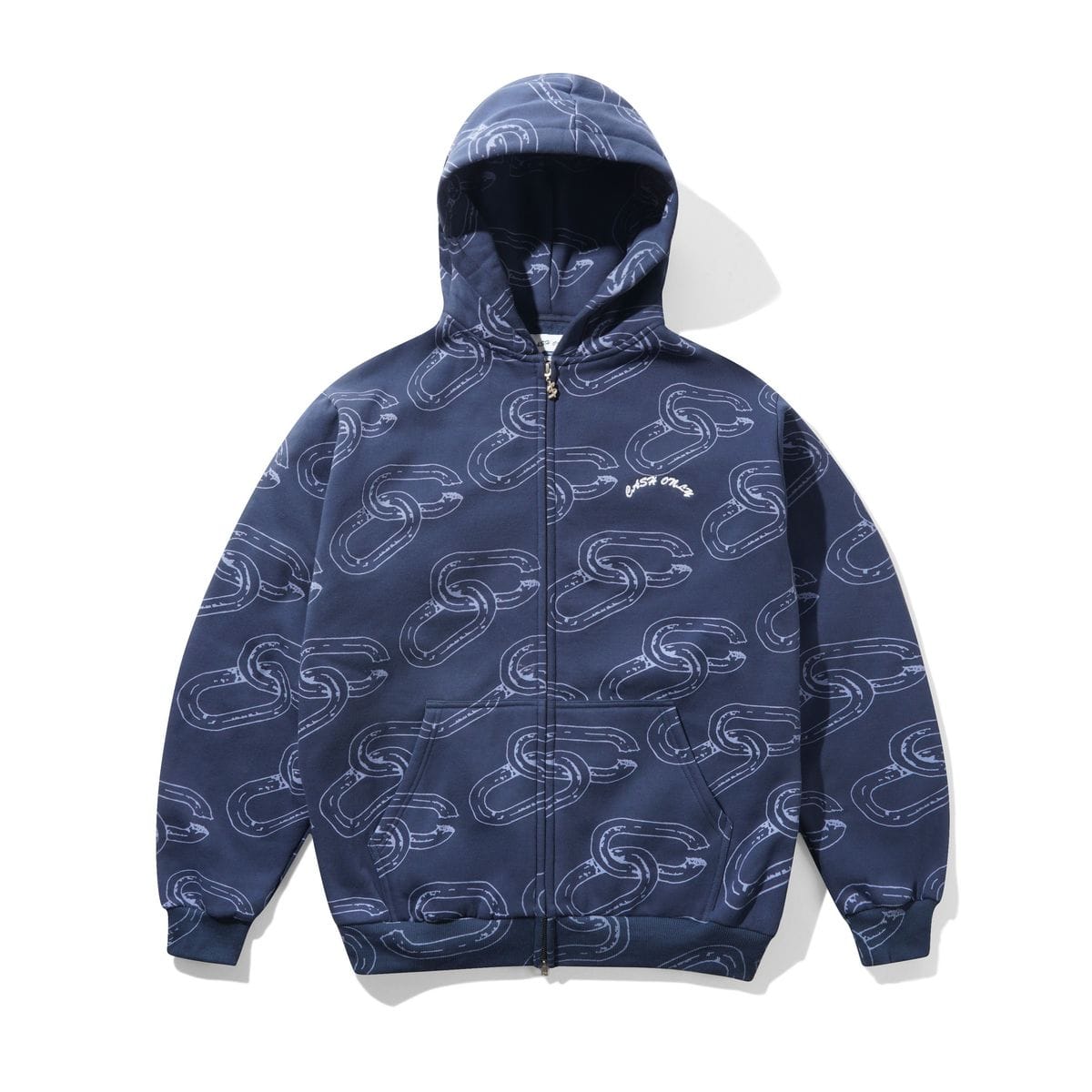 Cash Only Chain Zip-Thru Hoodie