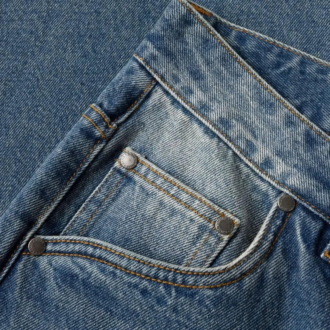 Dime MTL Relaxed Denim Pants – Sandblasted Indigo