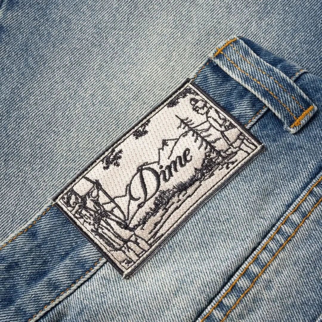 Dime MTL Relaxed Denim Pants – Sandblasted Indigo