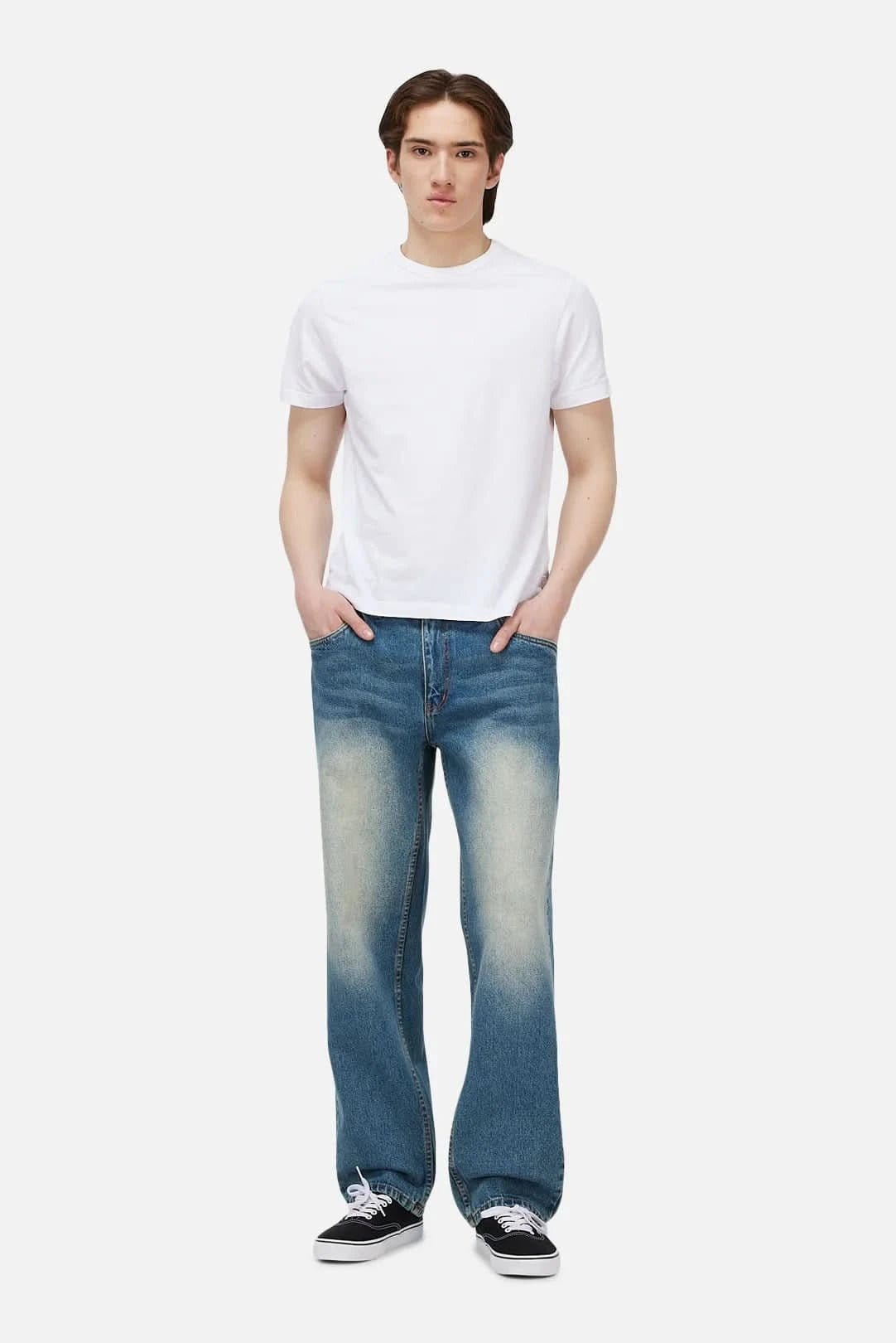 Dime MTL Relaxed Denim Pants – Sandblasted Indigo