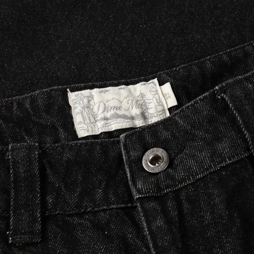 Dime MTL Baggy Denim Pants – Black Washed