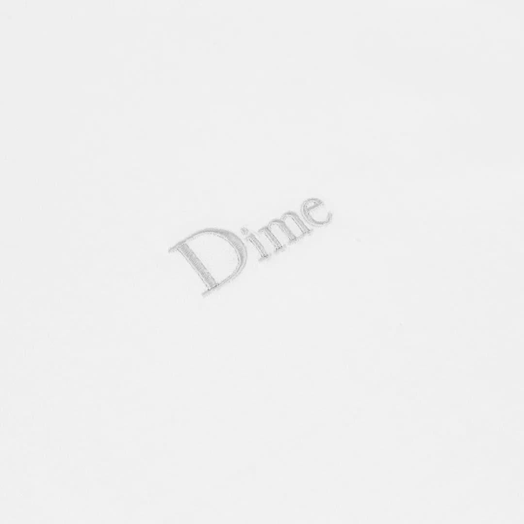 Dime MTL Classic Small Logo Tee – White