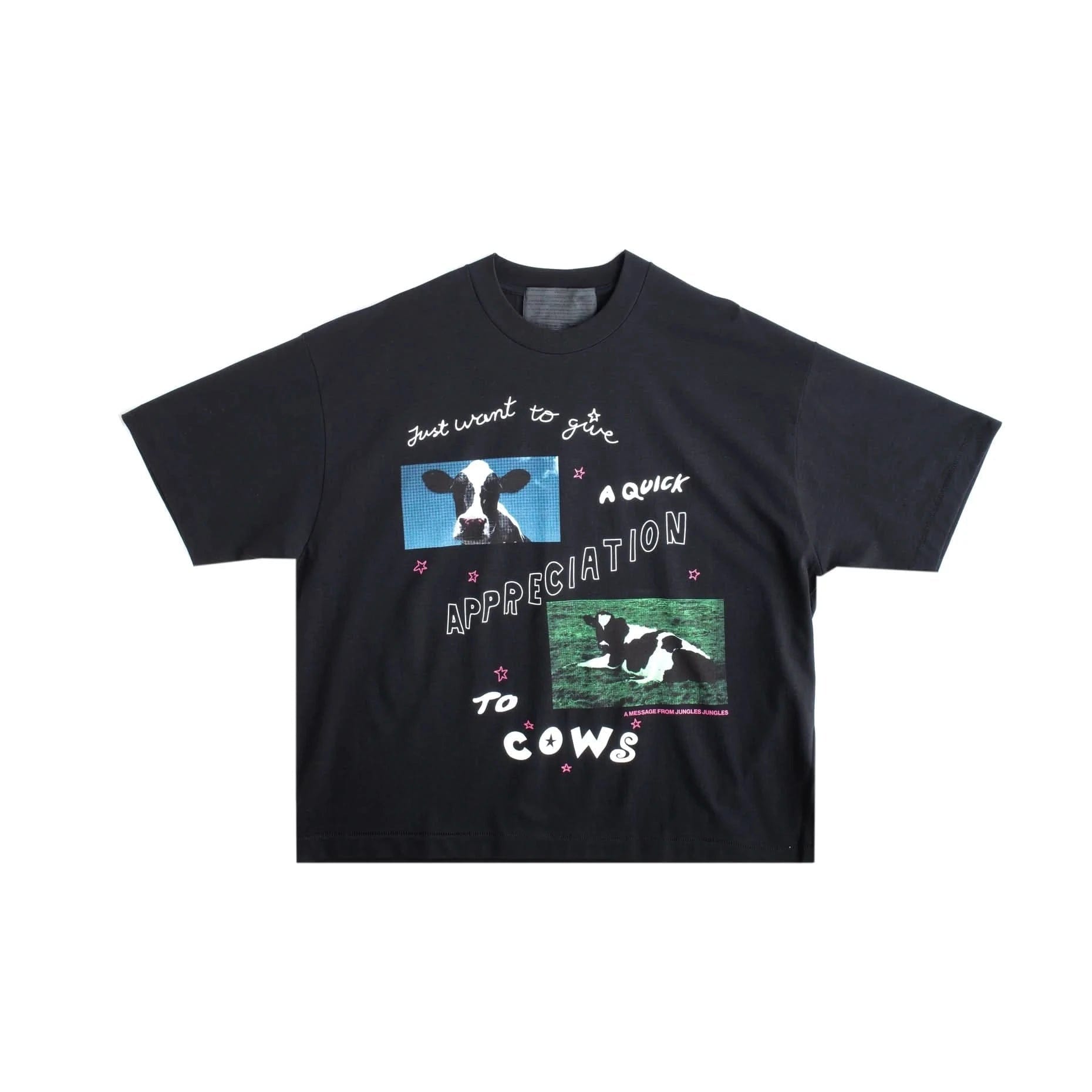 Jungles Jungles Cow Appreciation Tee – Black