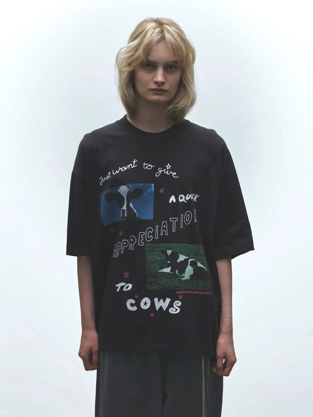 Jungles Jungles Cow Appreciation Tee – Black
