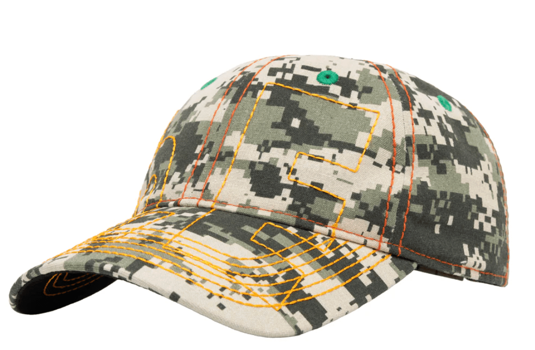 b.Eautiful Vapor 6 Panel Hat – Cala Digicamo / Orange