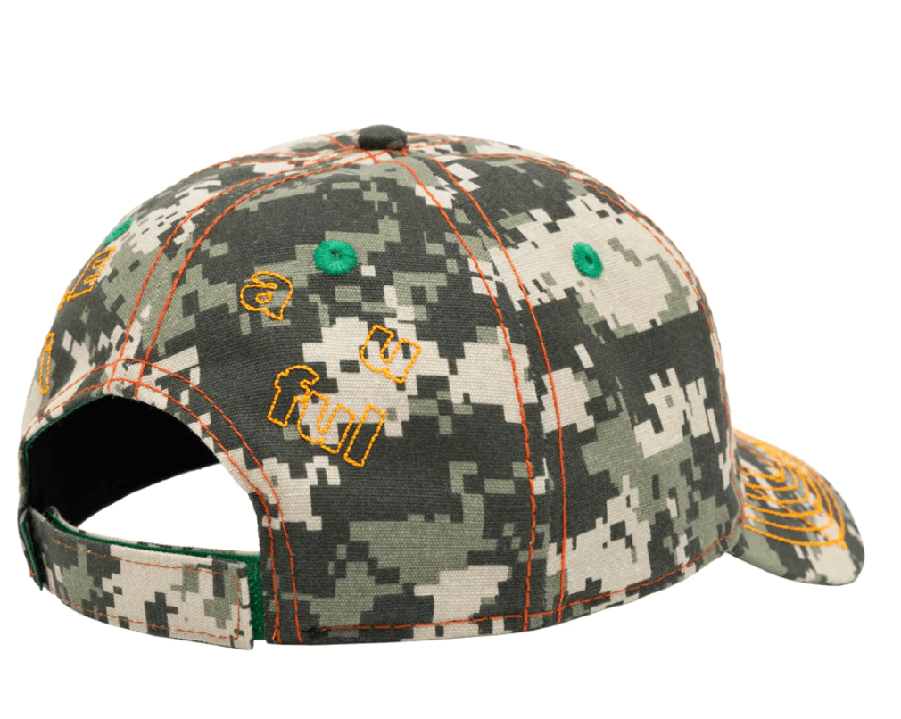 b.Eautiful Vapor 6 Panel Hat – Cala Digicamo / Orange