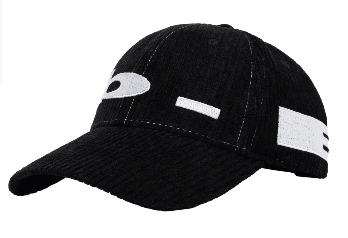 b.Eautiful b.E Low Hat – Black Corduroy / White