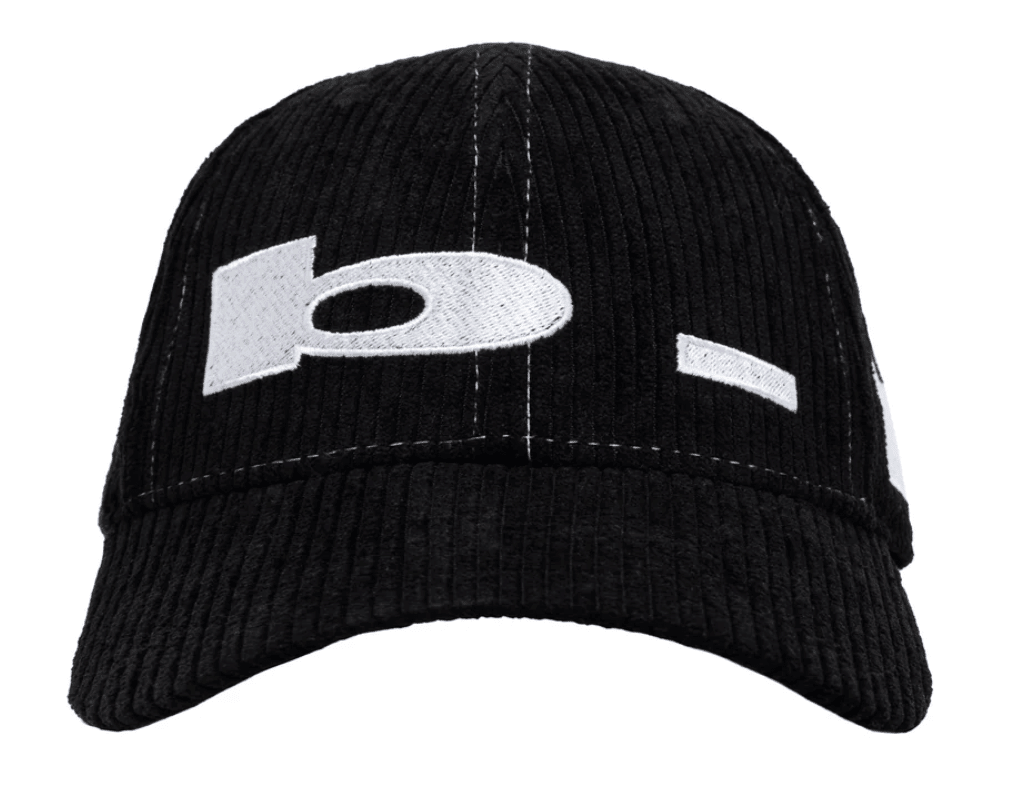 b.Eautiful b.E Low Hat – Black Corduroy / White