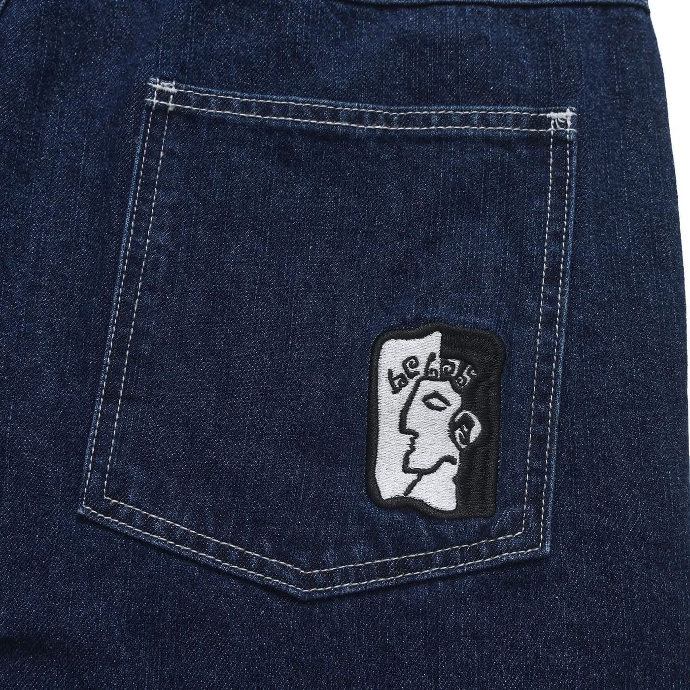 Helas Dieu Grec Jean Shorts – Washed Navy