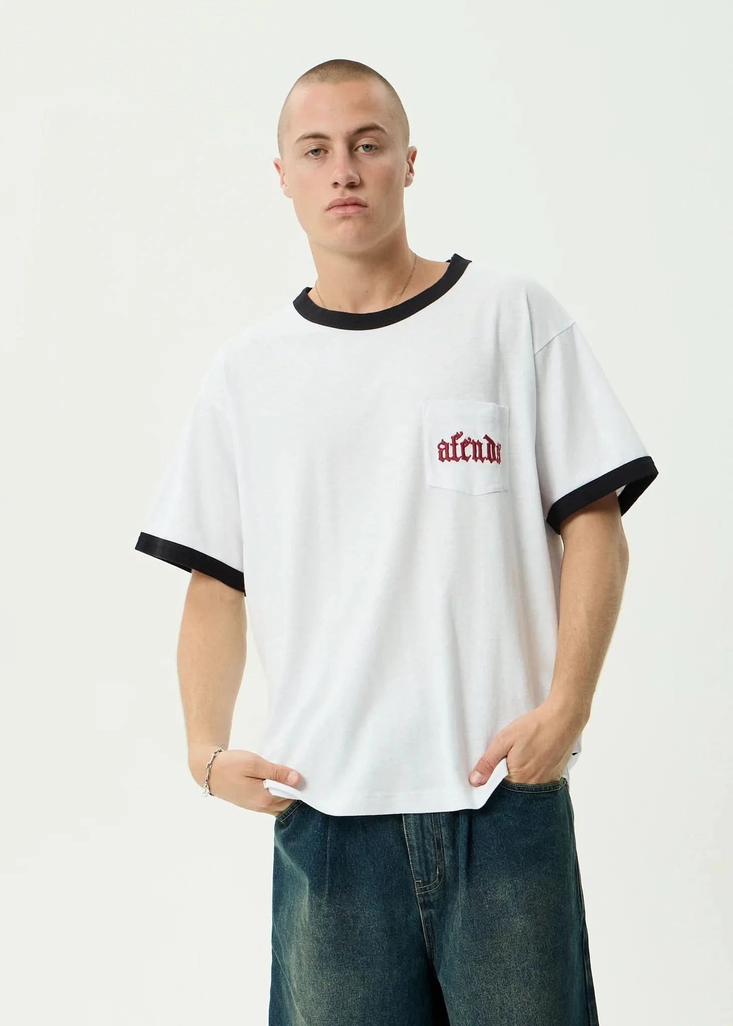 Afends Drop Zone Ringer Tee