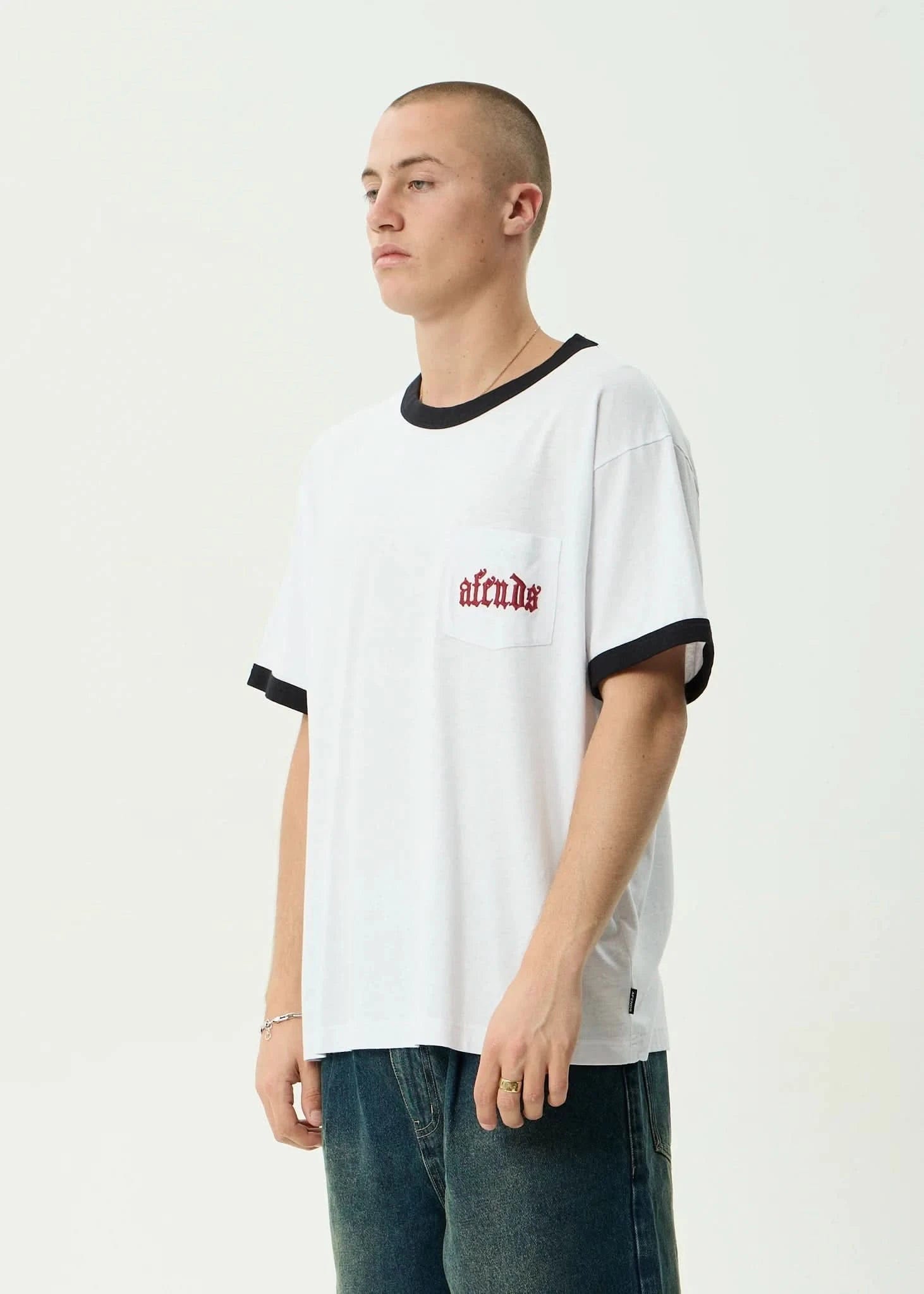 Afends Drop Zone Ringer Tee