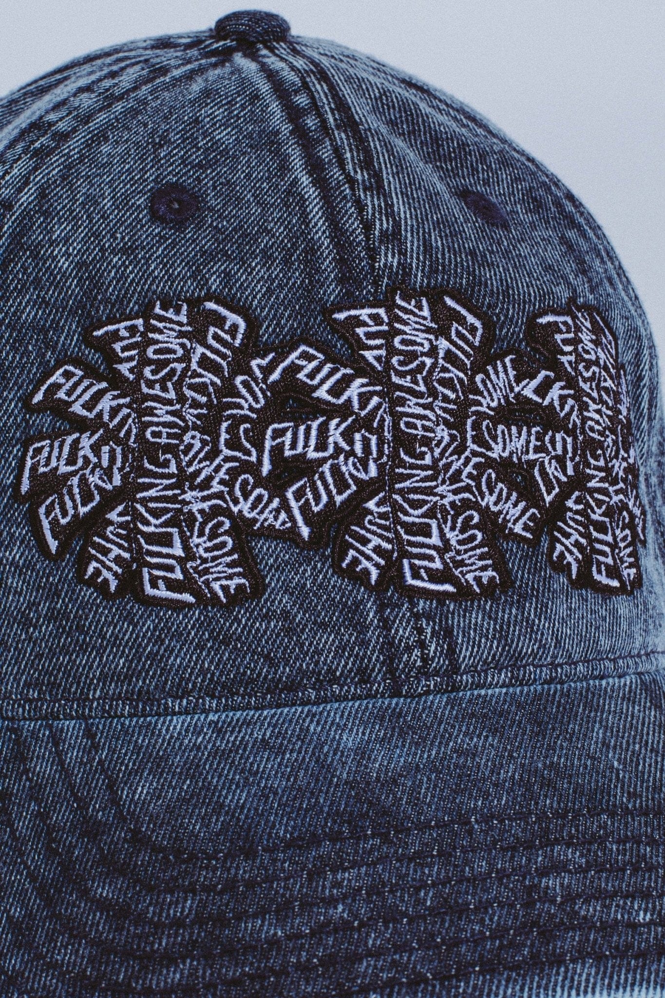FA Three Spiral Denim 6 Panel Hat