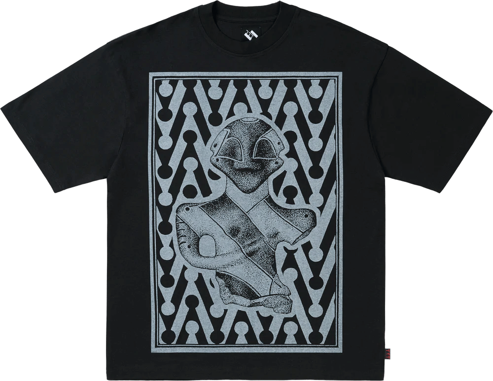 The Trilogy Tapes Combo Chevron T-Shirt Black